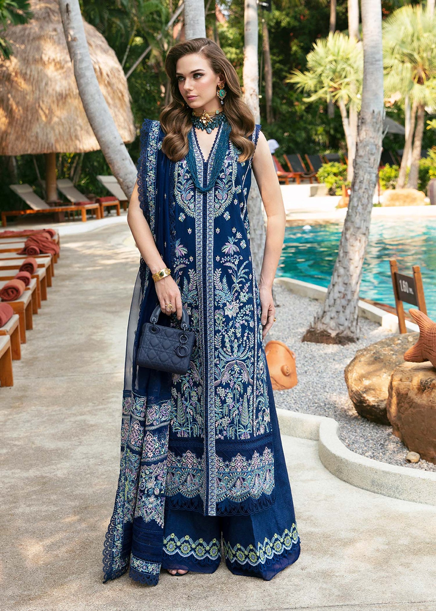 Kanwal Malik | Sareen Luxury Lawn 24 | Rohma - Pakistani Designer Dress - by Kanwal Malik | Type: Luxury - 100% Original at Saira Sultan