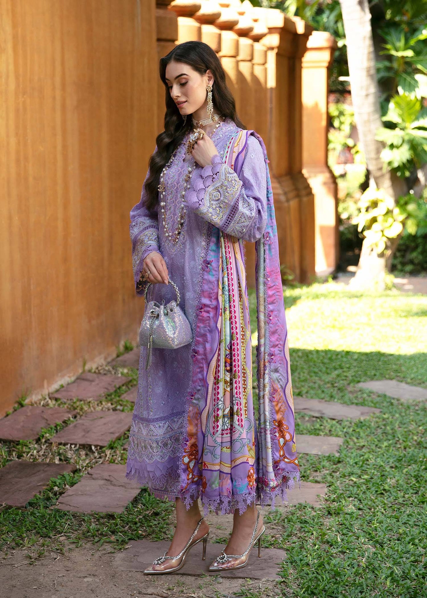 Kanwal Malik | Sareen Luxury Lawn 24 | Capri - Pakistani Designer Dress - by Kanwal Malik | Type: Luxury - 100% Original at Saira Sultan