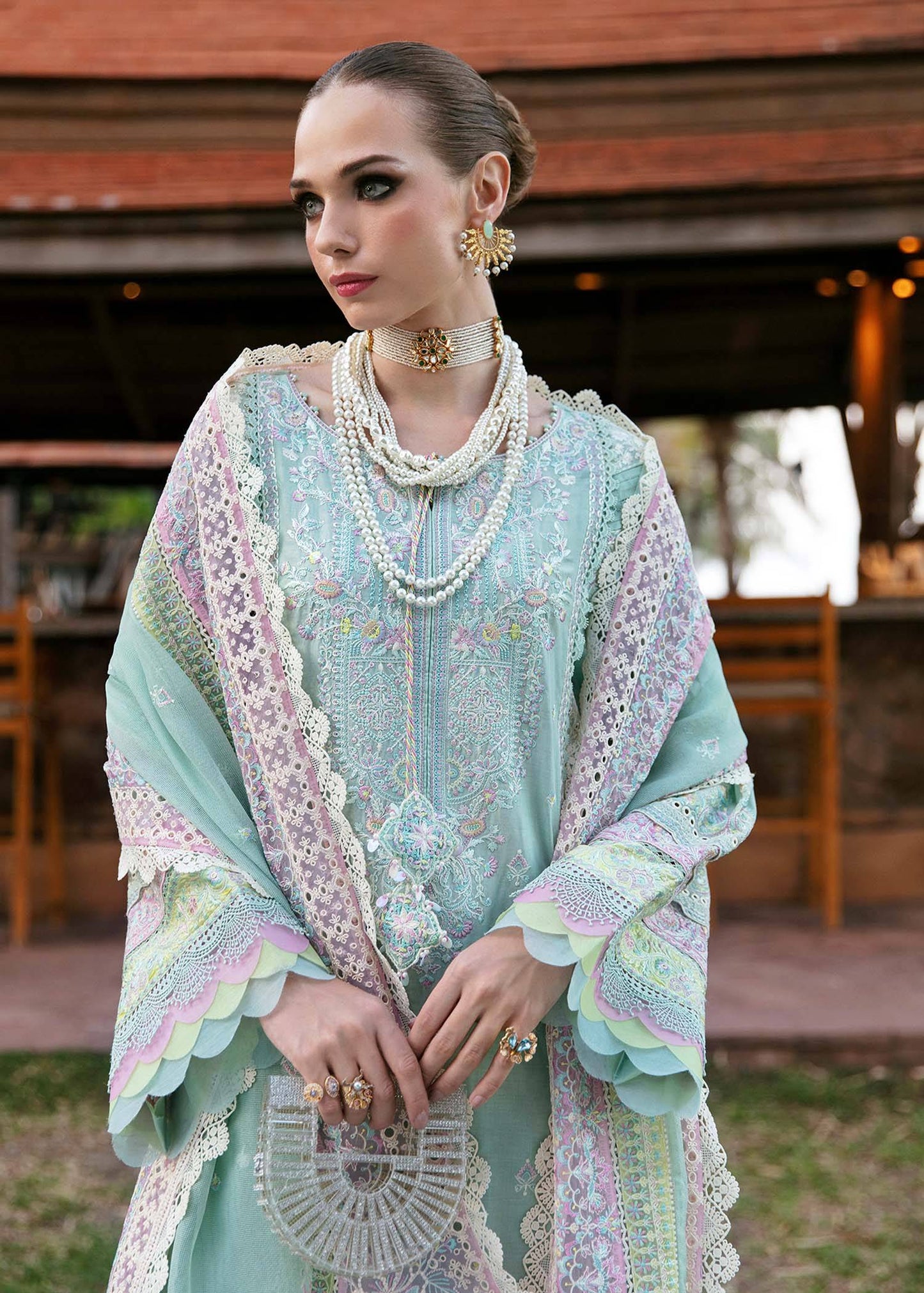 Kanwal Malik | Sareen Luxury Lawn 24 | Camilla - Pakistani Designer Dress - by Kanwal Malik | Type: Luxury - 100% Original at Saira Sultan