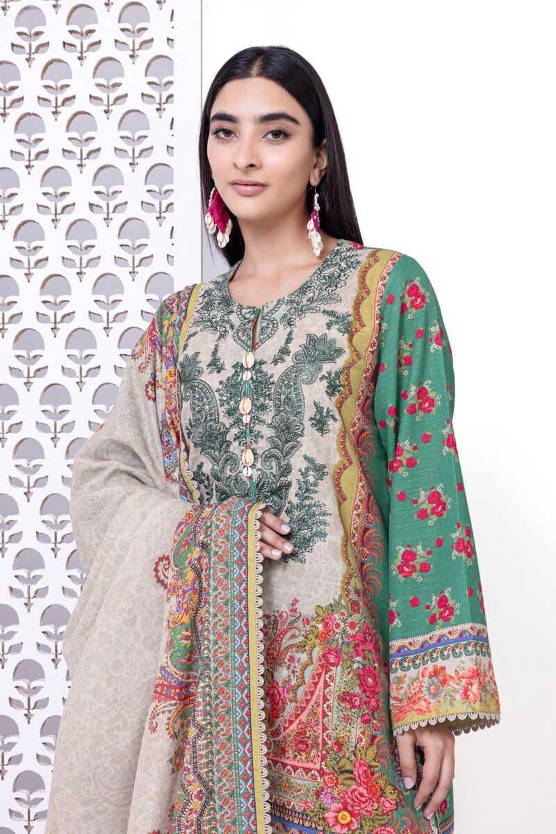 Khaadi | My Winter Mood | KW04 L Green Khaddar