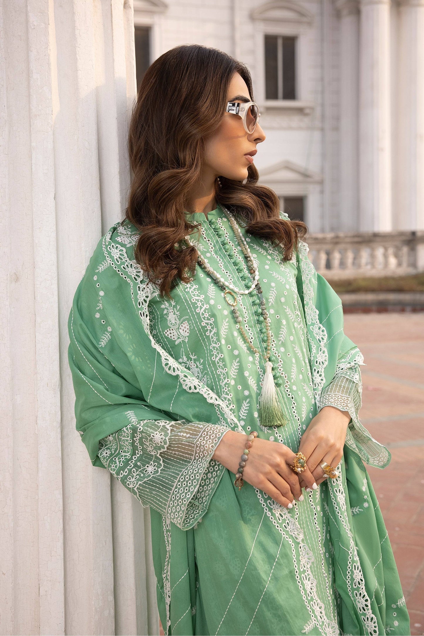 LSM | Spring Embroidered 24 | A-2 - Pakistani Designer Dress - by LSM | Type: Luxury - 100% Original at Saira Sultan