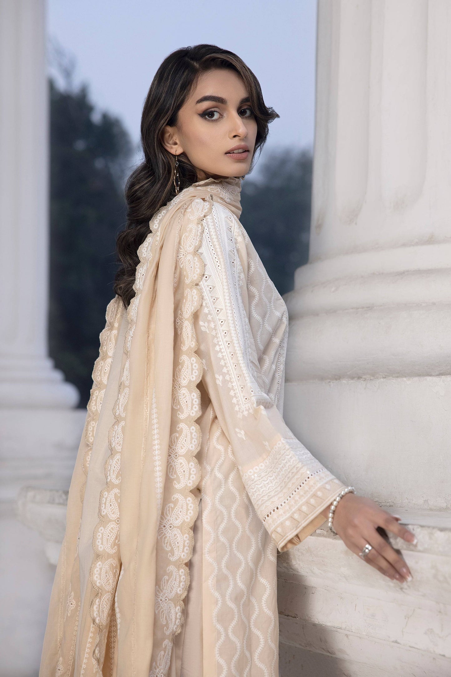 LSM | Spring Embroidered 24 | A-6 - Pakistani Designer Dress - by LSM | Type: Luxury - 100% Original at Saira Sultan