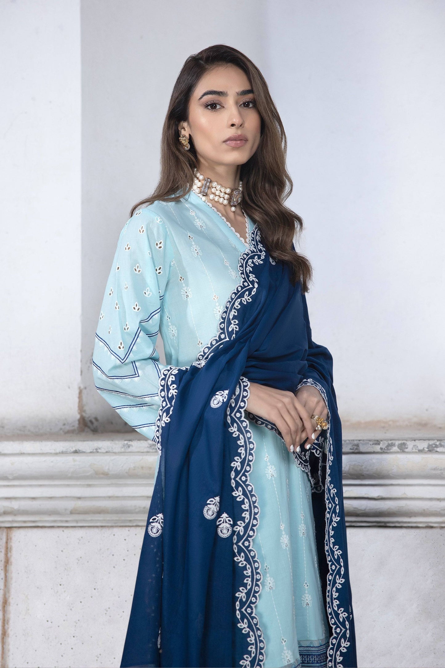 LSM | Spring Embroidered 24 | A-1 - Pakistani Designer Dress - by LSM | Type: Luxury - 100% Original at Saira Sultan