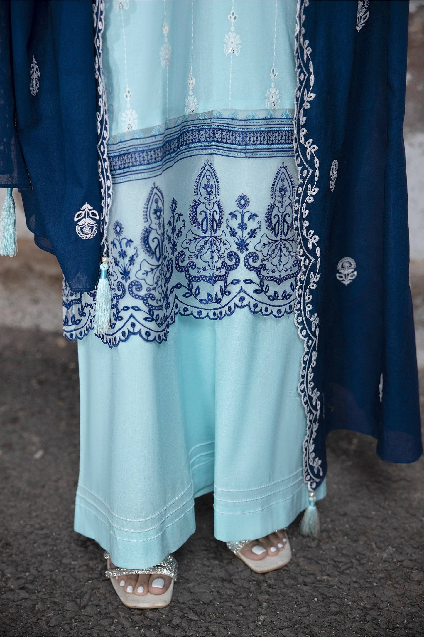 LSM | Spring Embroidered 24 | A-1 - Pakistani Designer Dress - by LSM | Type: Luxury - 100% Original at Saira Sultan