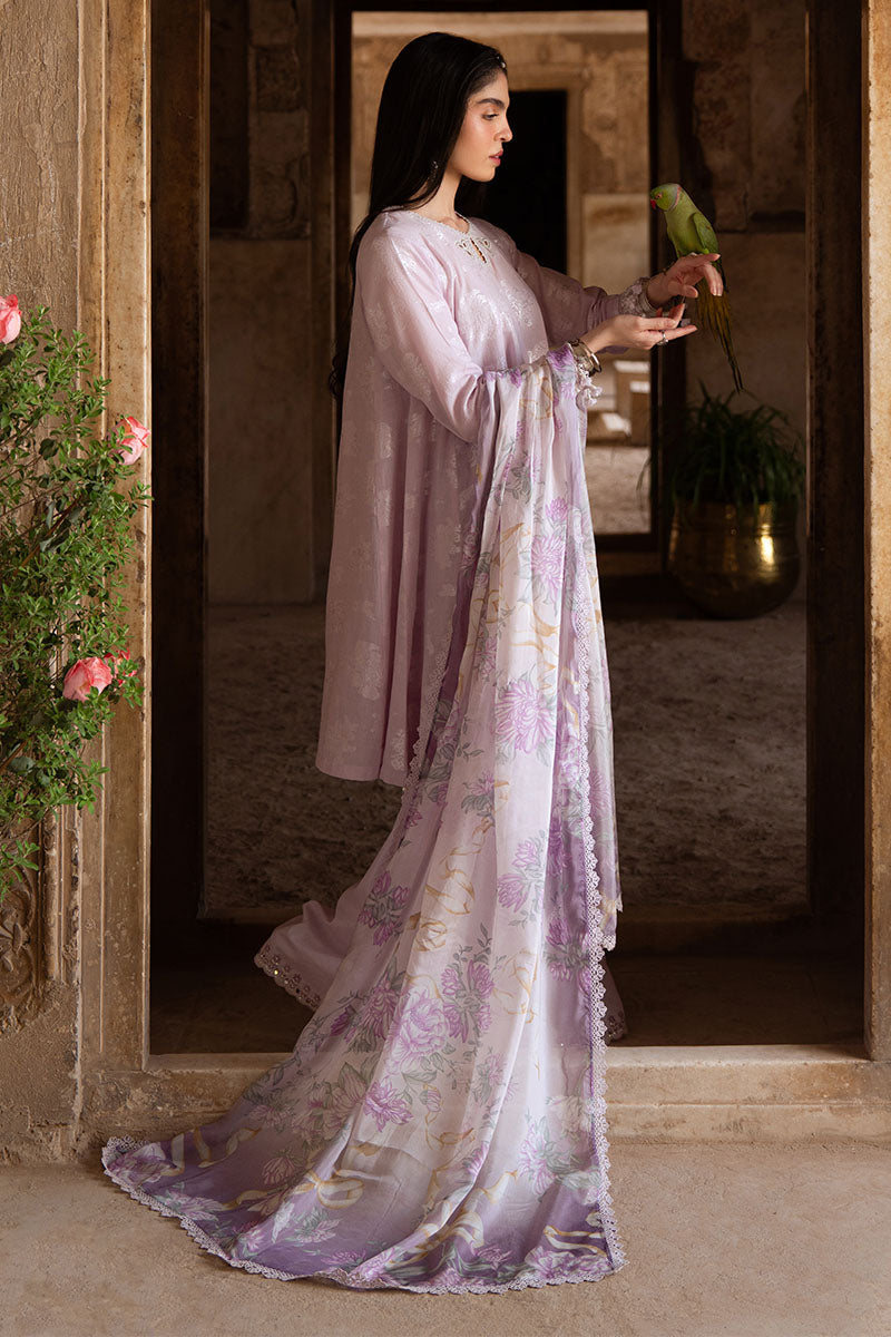 Cross Stitch | Eid Lawn Edit 25 | LAVENDER BLISS S Lilac Jacquard