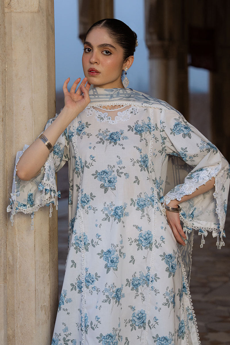 Cross Stitch | Eid Lawn Edit 25 | SUMMER MELODY M White Lawn