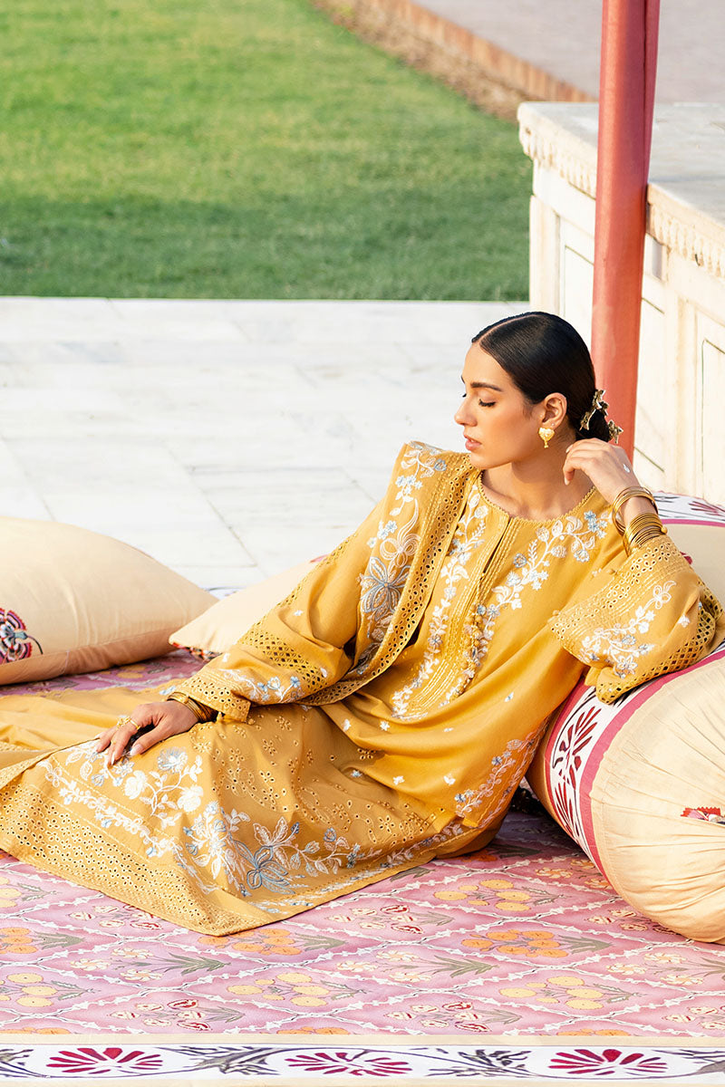 Cross Stitch | Eid Lawn Edit 25 | MUSTARD MIRAGE XL Mustard Lawn