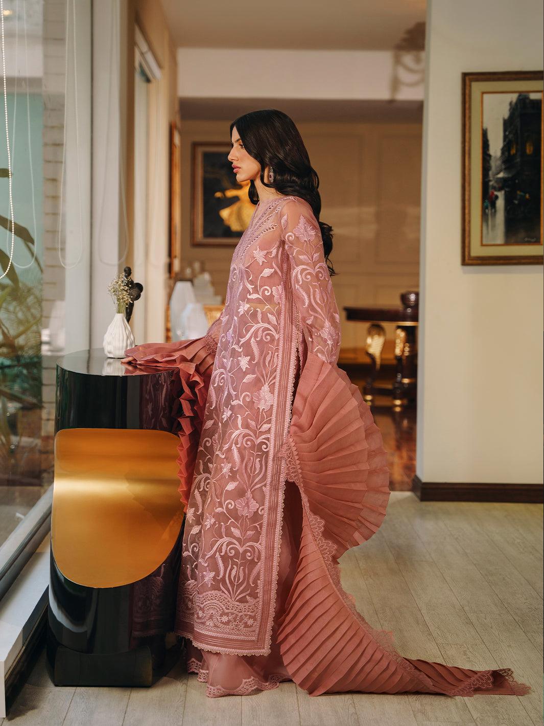 Amroz Atelier | Reveur Formals | Le RosĬ - Pakistani Designer Dress - by Amroz Atelier | Type: Formal - 100% Original at Saira Sultan