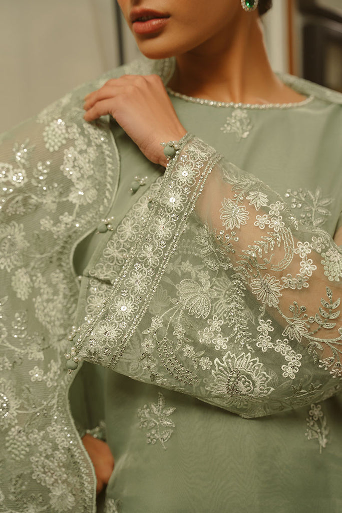 Cross Stitch | Luxe Atelier 25 | GREEN LILY XL Mint Green Organza