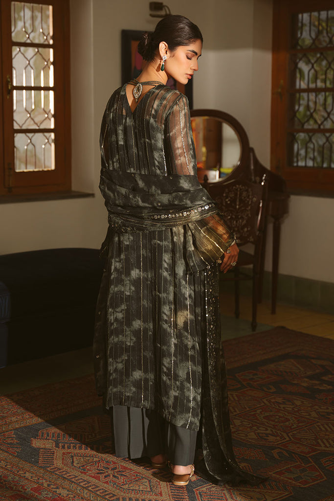 Cross Stitch | Luxe Atelier 25 | FOREST ENVY S Army Green Chiffon
