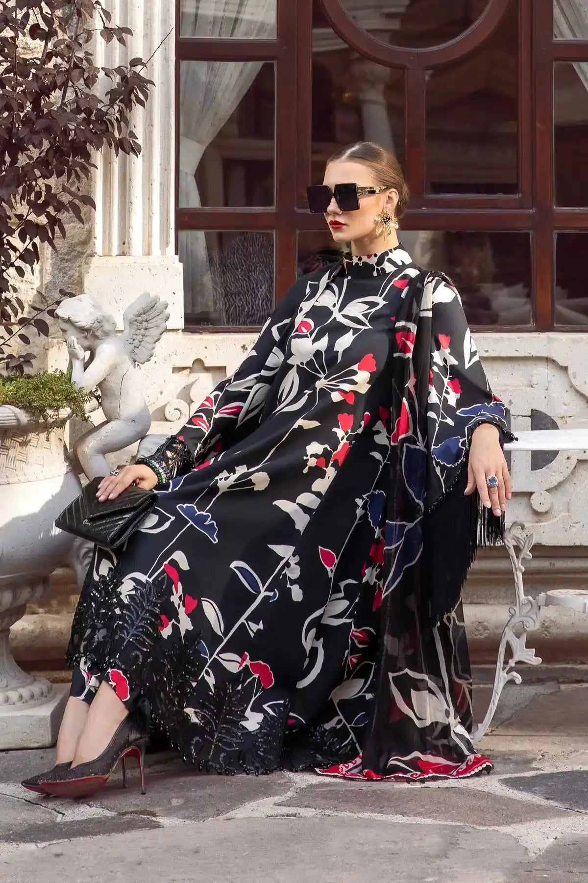 Maria B | M Prints Winter 23 | MPT-2009-B - Pakistani Designer Dress - by Maria B | Type: Luxury - 100% Original at Saira Sultan