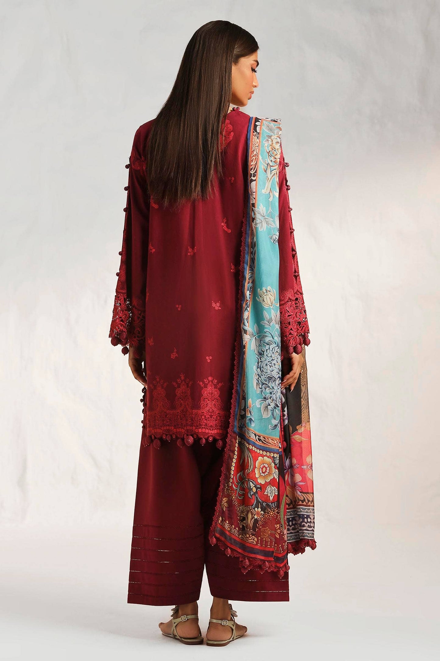 Sana Safinaz | Muzlin Summer 24 | 008B-CK - Pakistani Designer Dress - by Sana Safinaz | Type: Luxury - 100% Original at Saira Sultan