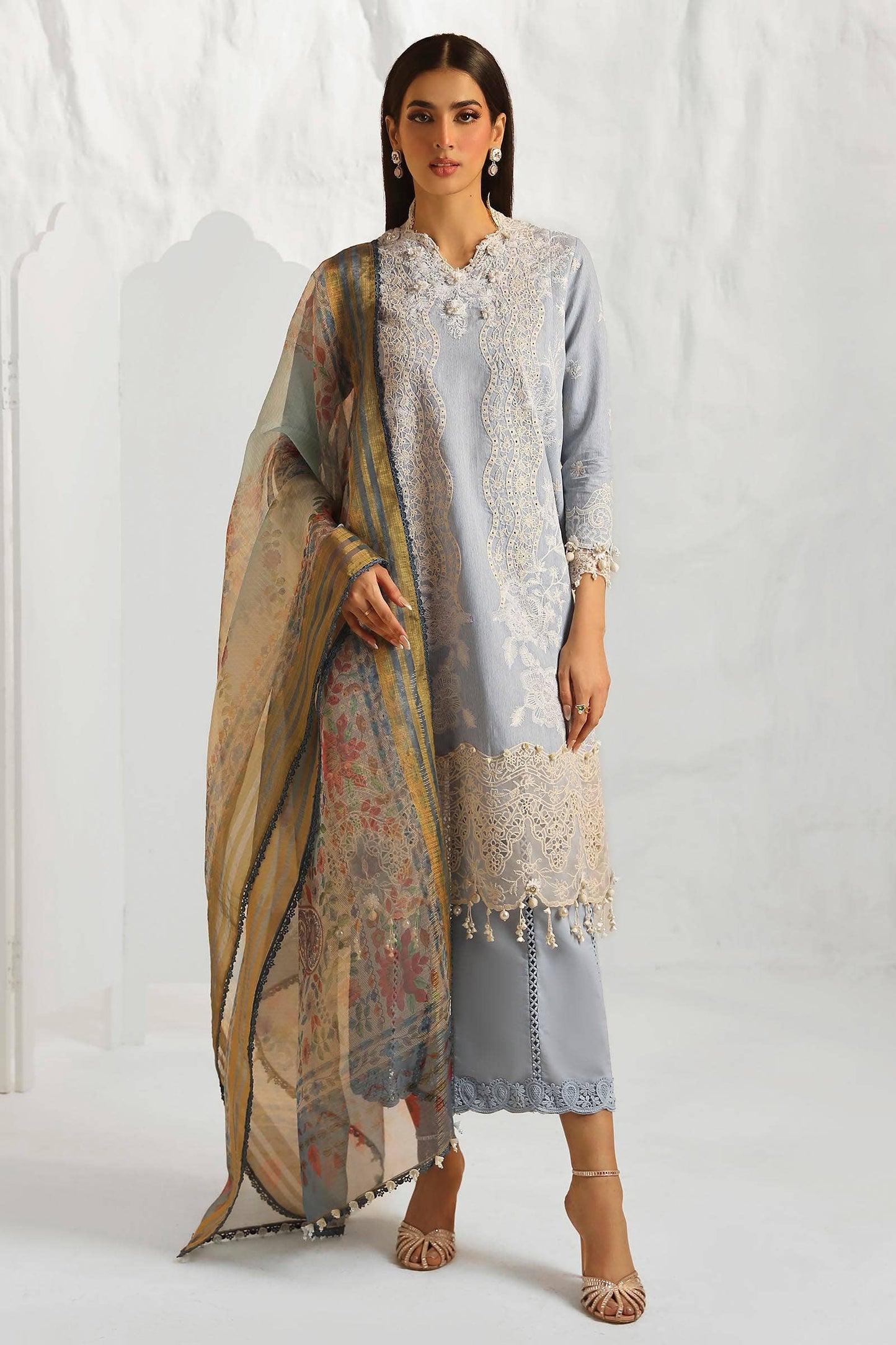 Sana Safinaz | Muzlin Summer 24 | 013B-DH - Pakistani Designer Dress - by Sana Safinaz | Type: Luxury - 100% Original at Saira Sultan