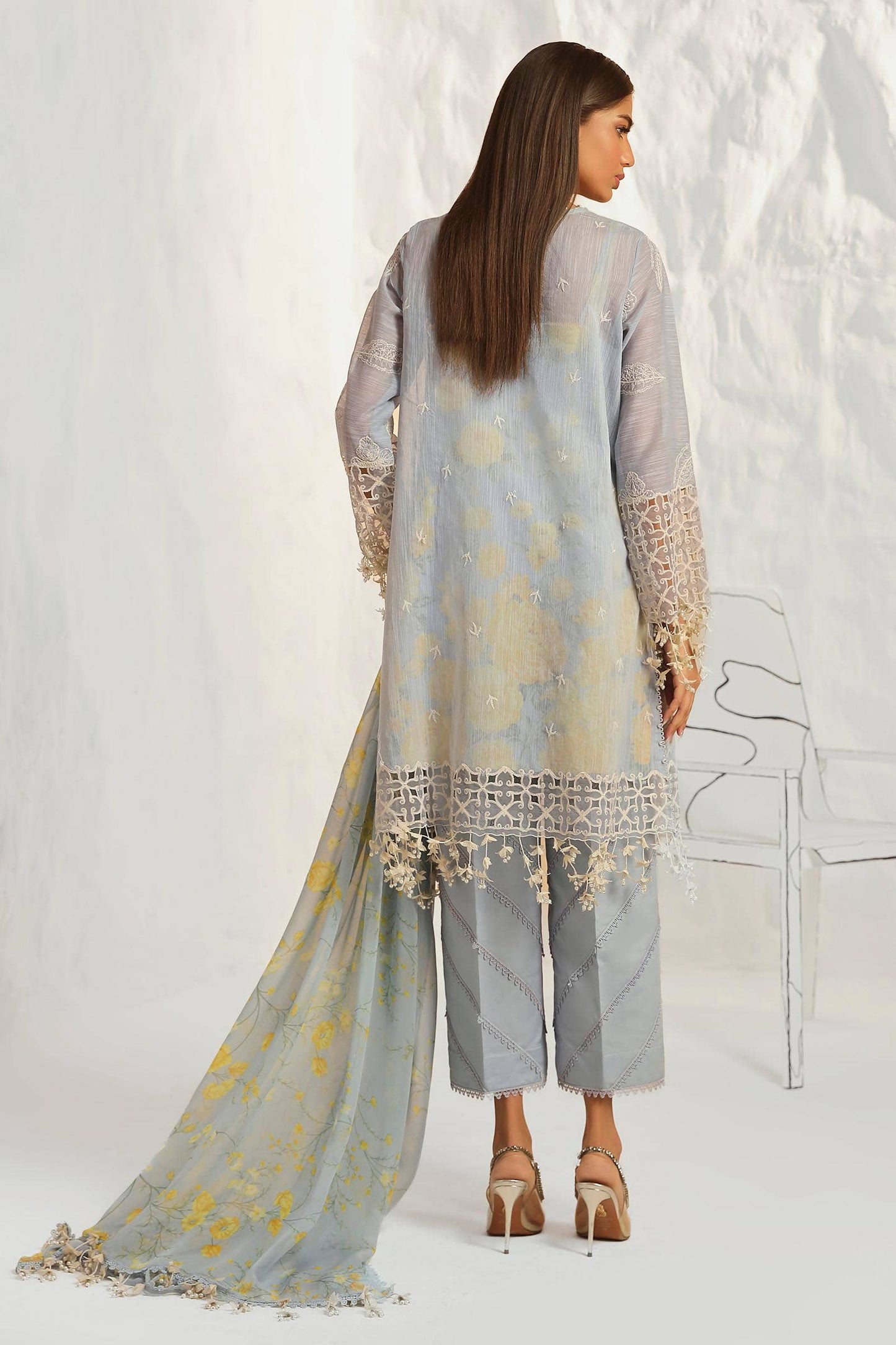 Sana Safinaz | Muzlin Summer 24 | 016A-CJ - Pakistani Designer Dress - by Sana Safinaz | Type: Luxury - 100% Original at Saira Sultan