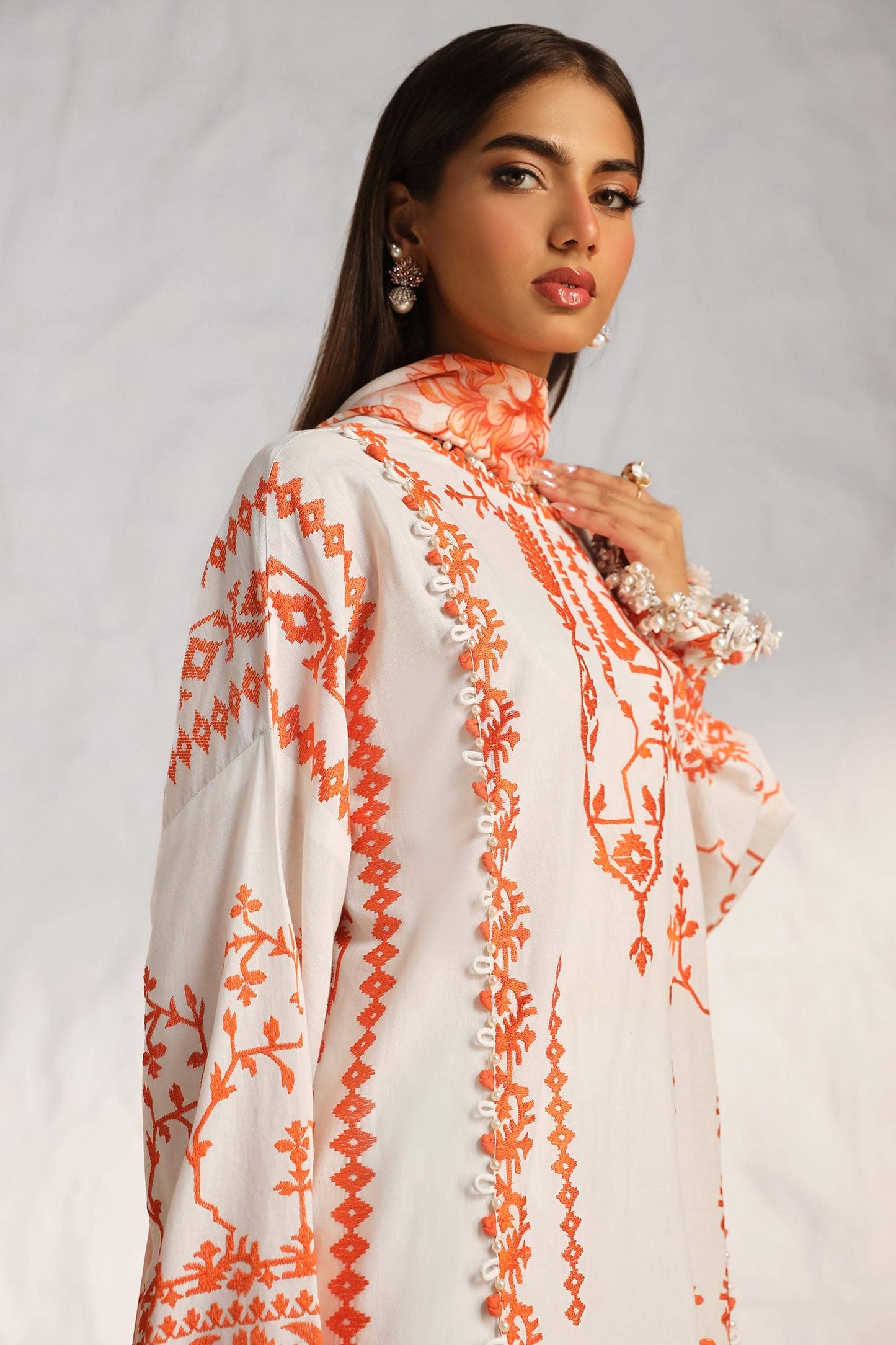 Sana Safinaz | Muzlin Summer 24 | 017B-CJ - Pakistani Designer Dress - by Sana Safinaz | Type: Luxury - 100% Original at Saira Sultan
