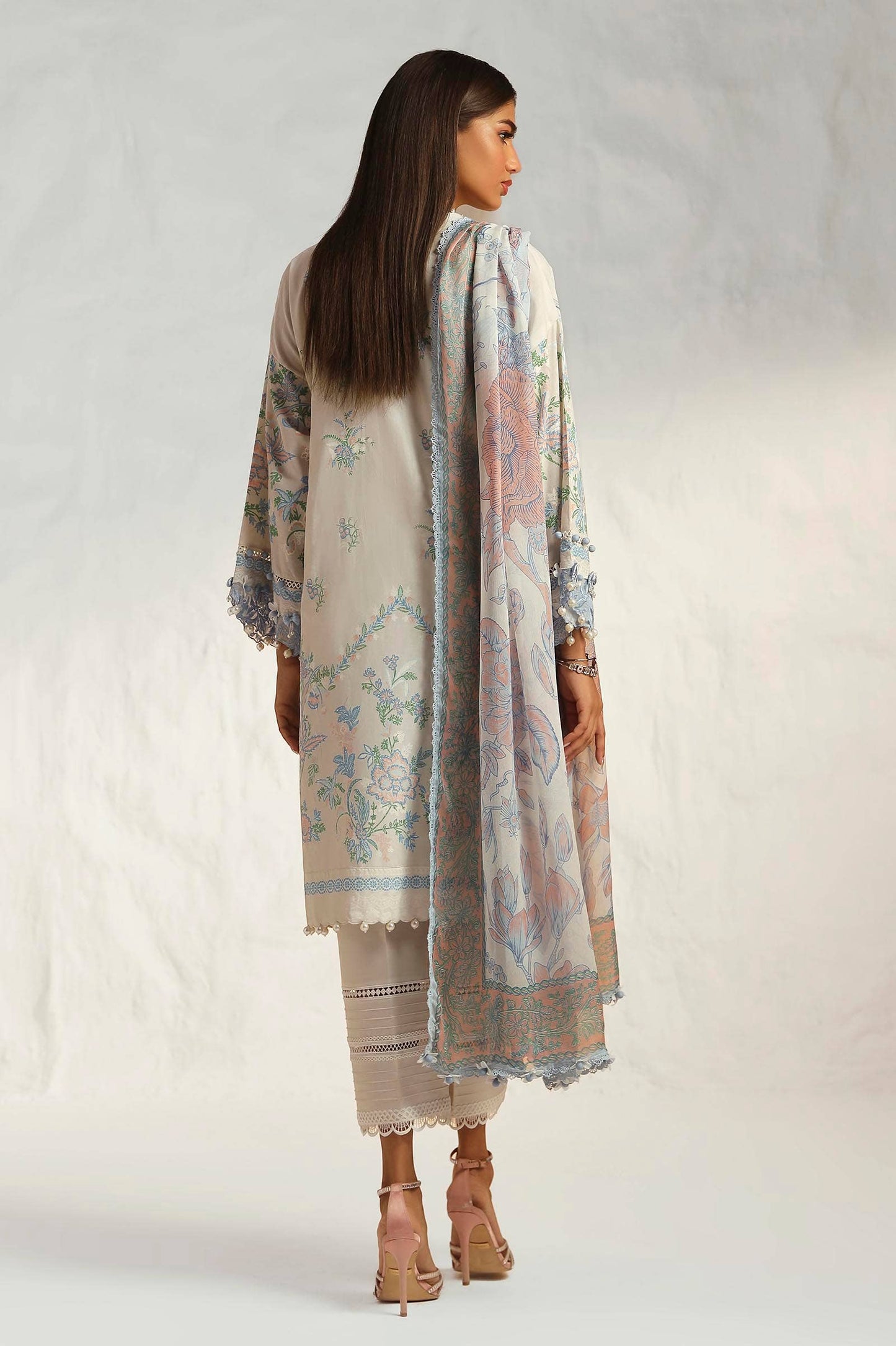 Sana Safinaz | Muzlin Summer 24 | 019A-CJ - Pakistani Designer Dress - by Sana Safinaz | Type: Luxury - 100% Original at Saira Sultan