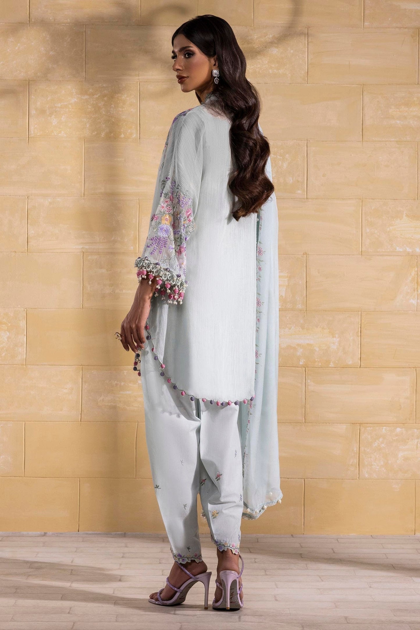 Sana Safinaz | Muzlin Spring 25 | M251-003B-3CJ S Gray Lawn