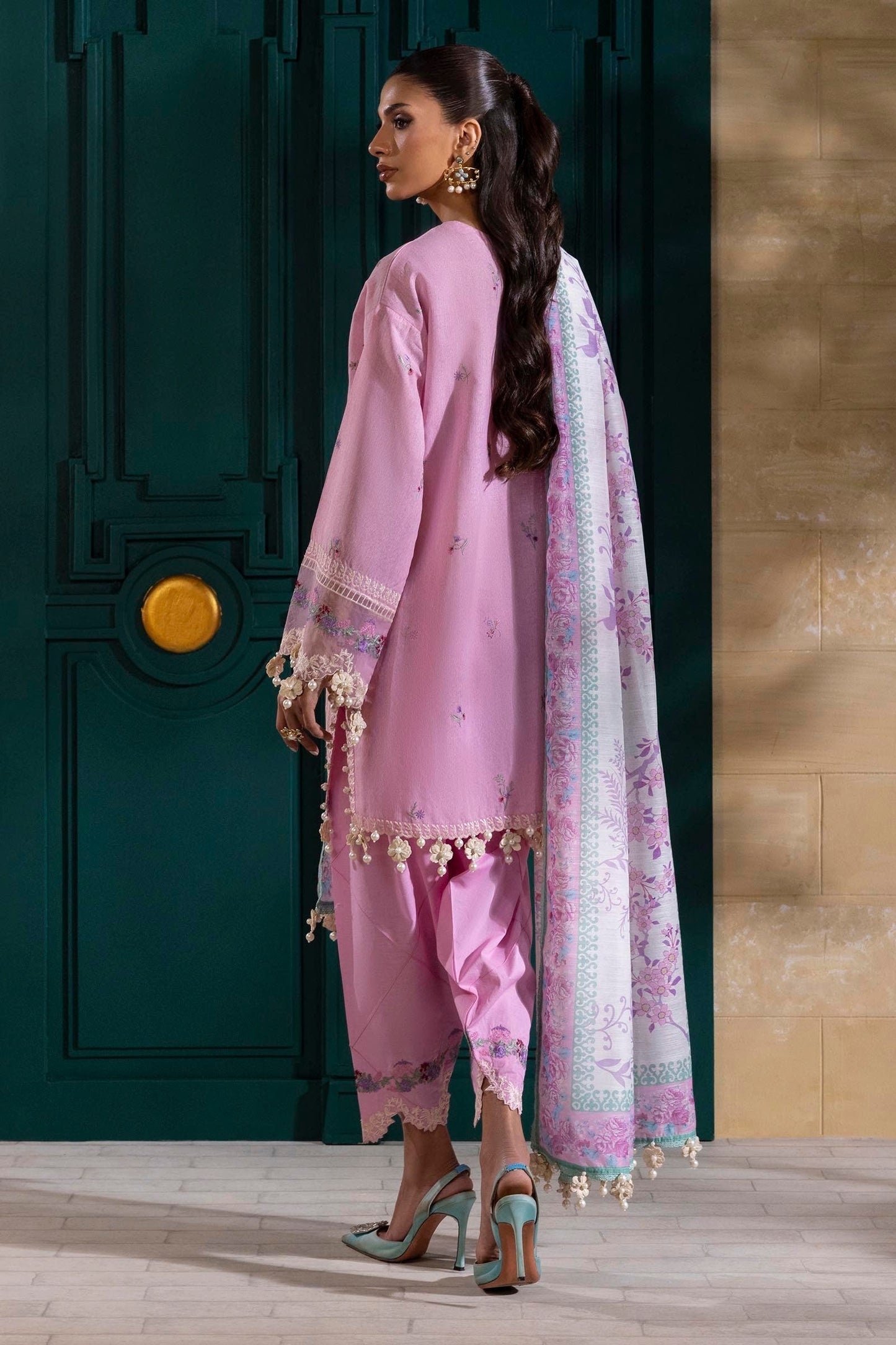 Sana Safinaz | Muzlin Spring 25 | M251-011A-3CV S Lilac Cambric