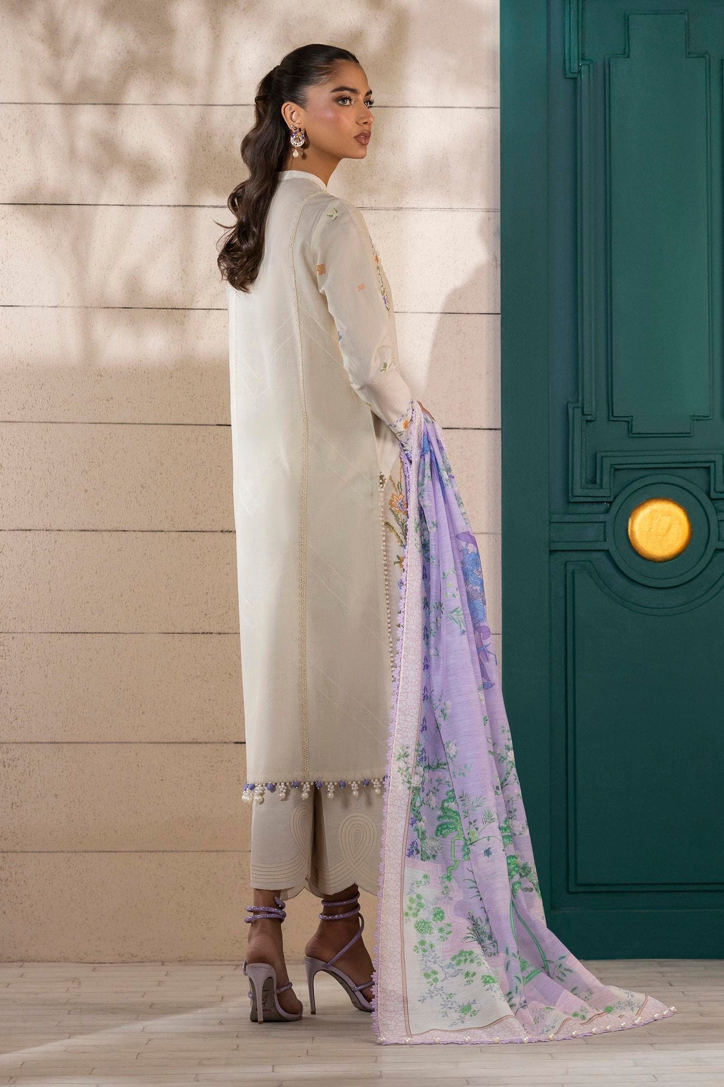 Sana Safinaz | Muzlin Spring 25 | M251-012A-3CV S Off White Lawn