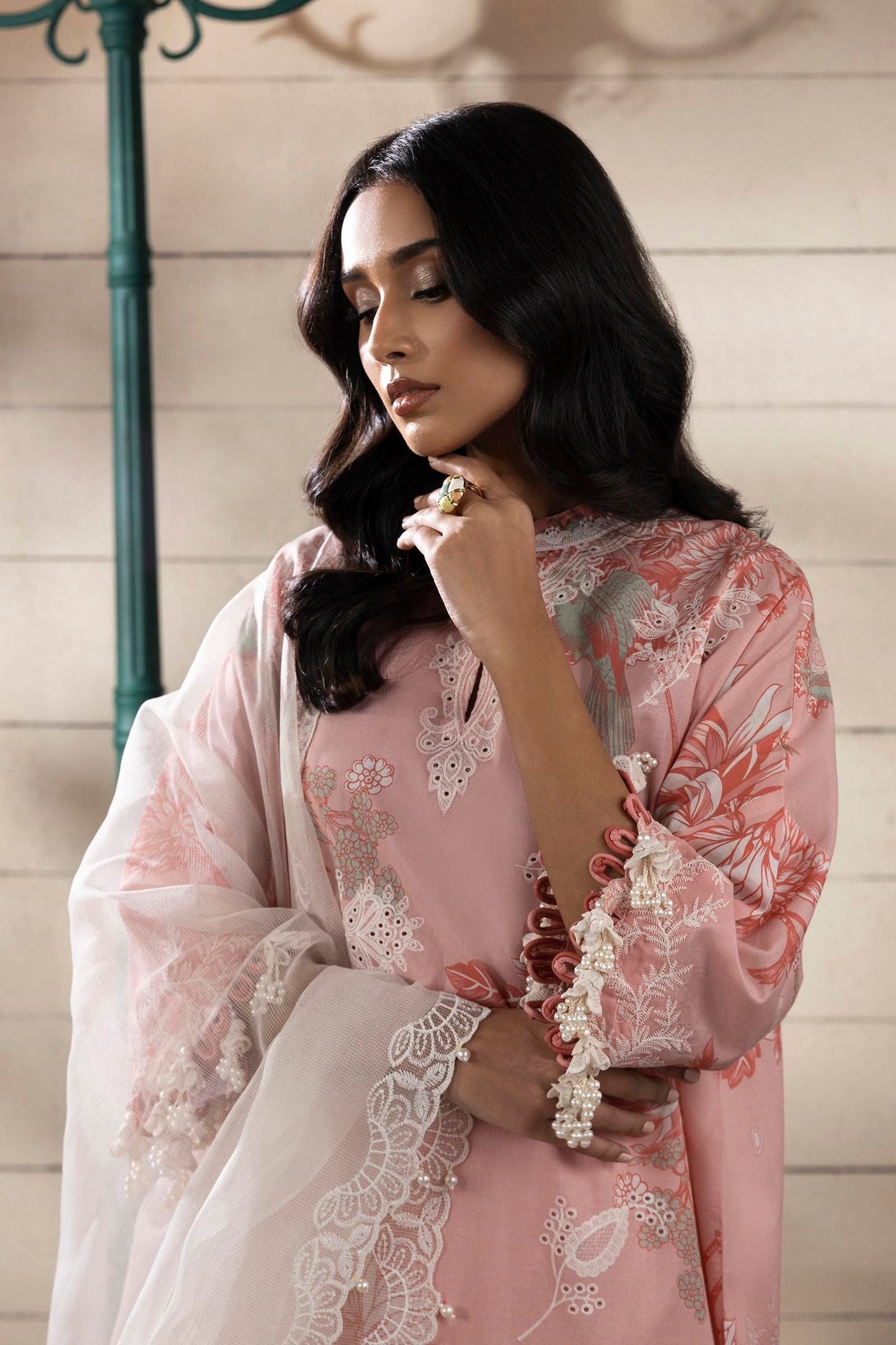 Sana Safinaz | Muzlin Spring 25 | M251-020A-3CS M Pink Lawn