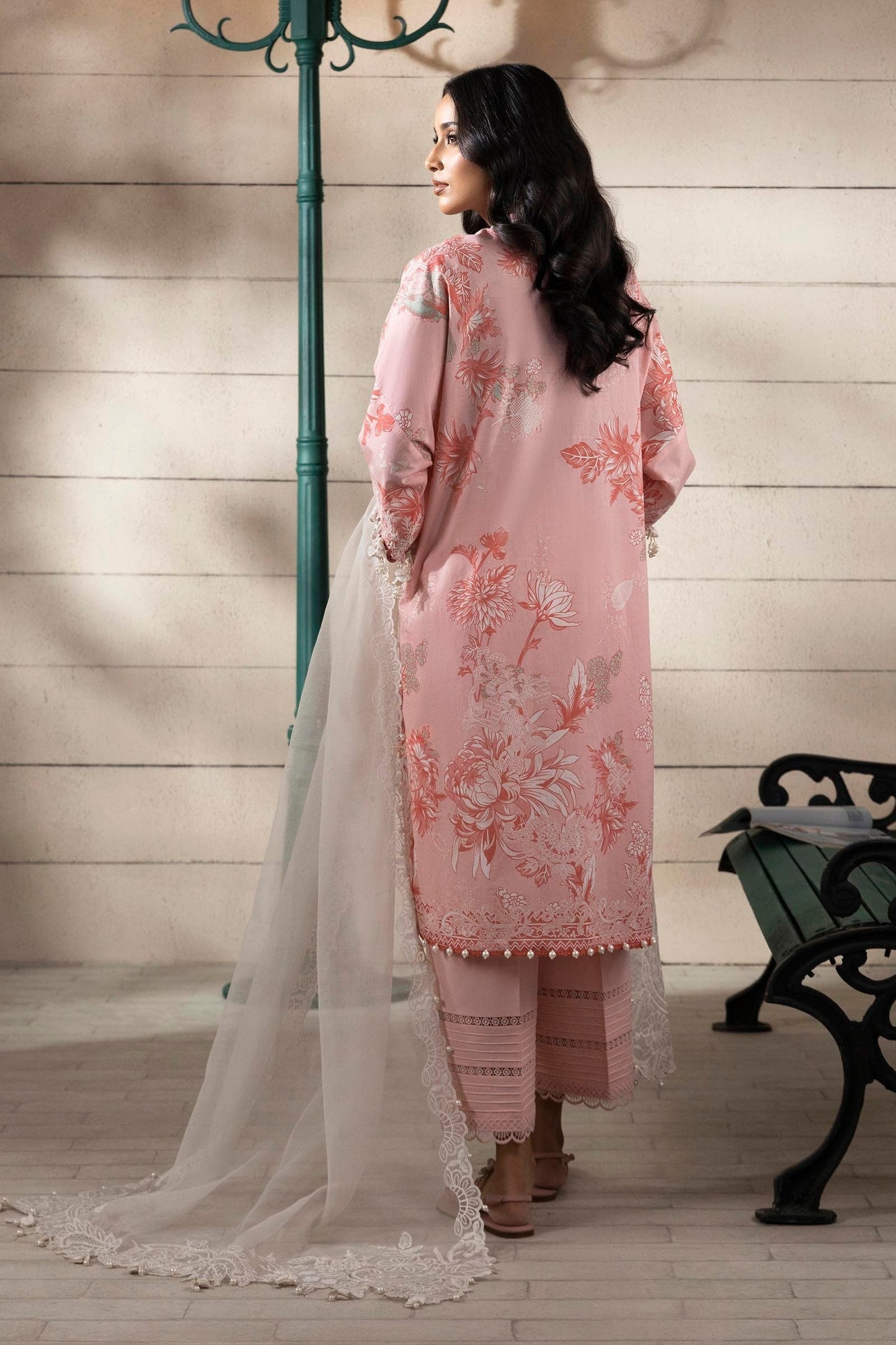 Sana Safinaz | Muzlin Spring 25 | M251-020A-3CS S Pink Lawn