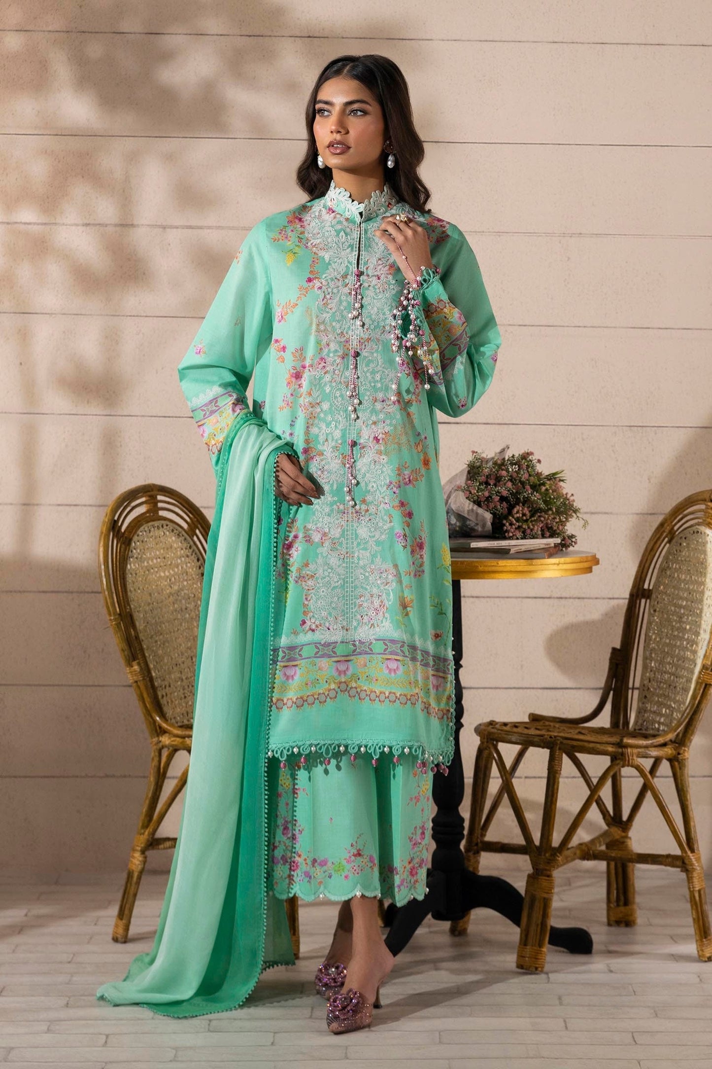Sana Safinaz | Muzlin Spring 25 | M251-023B-3CI XS Ferozi Lawn
