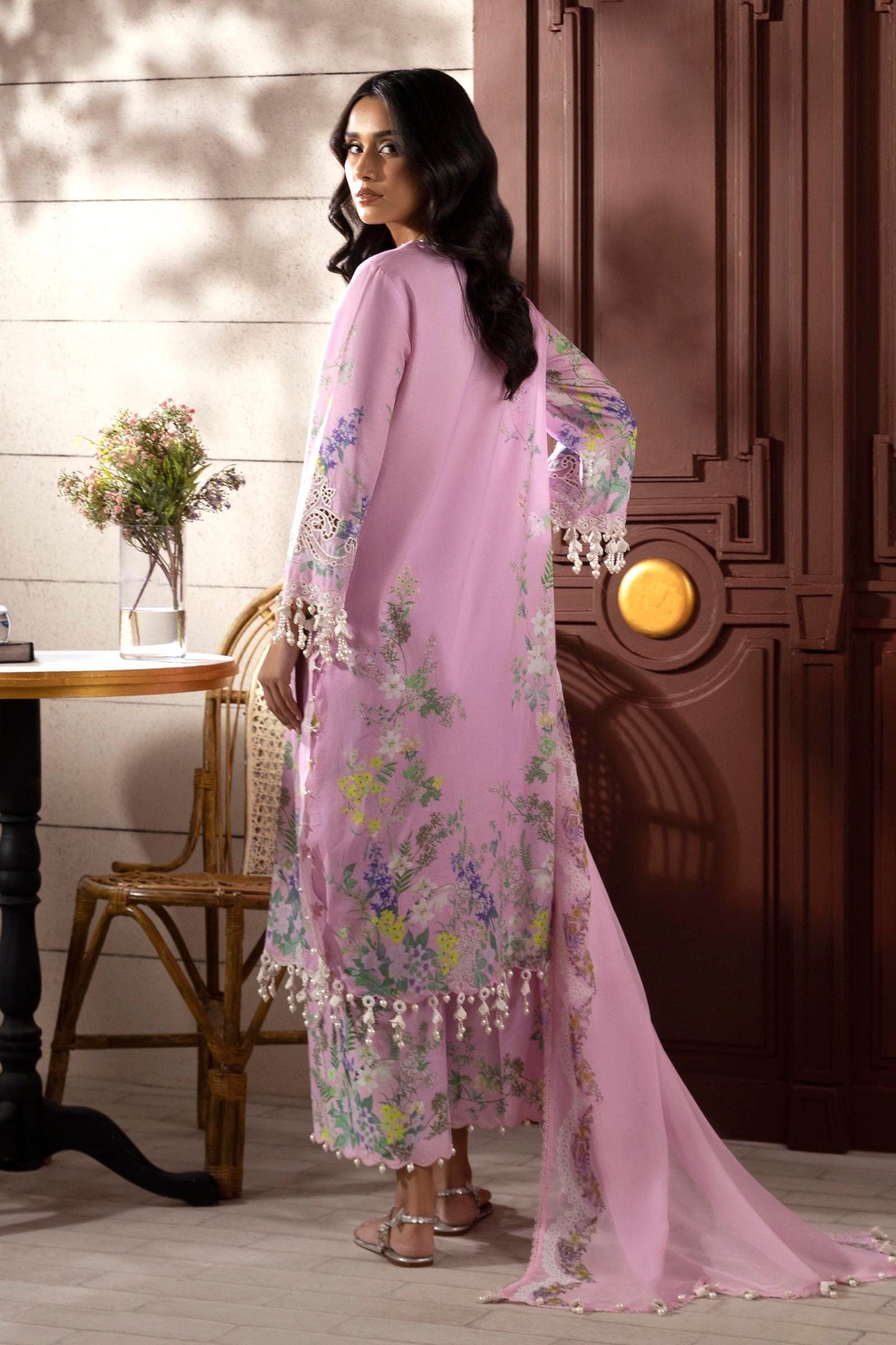 Sana Safinaz | Muzlin Spring 25 | M251-030B-3CI S Lilac Lawn