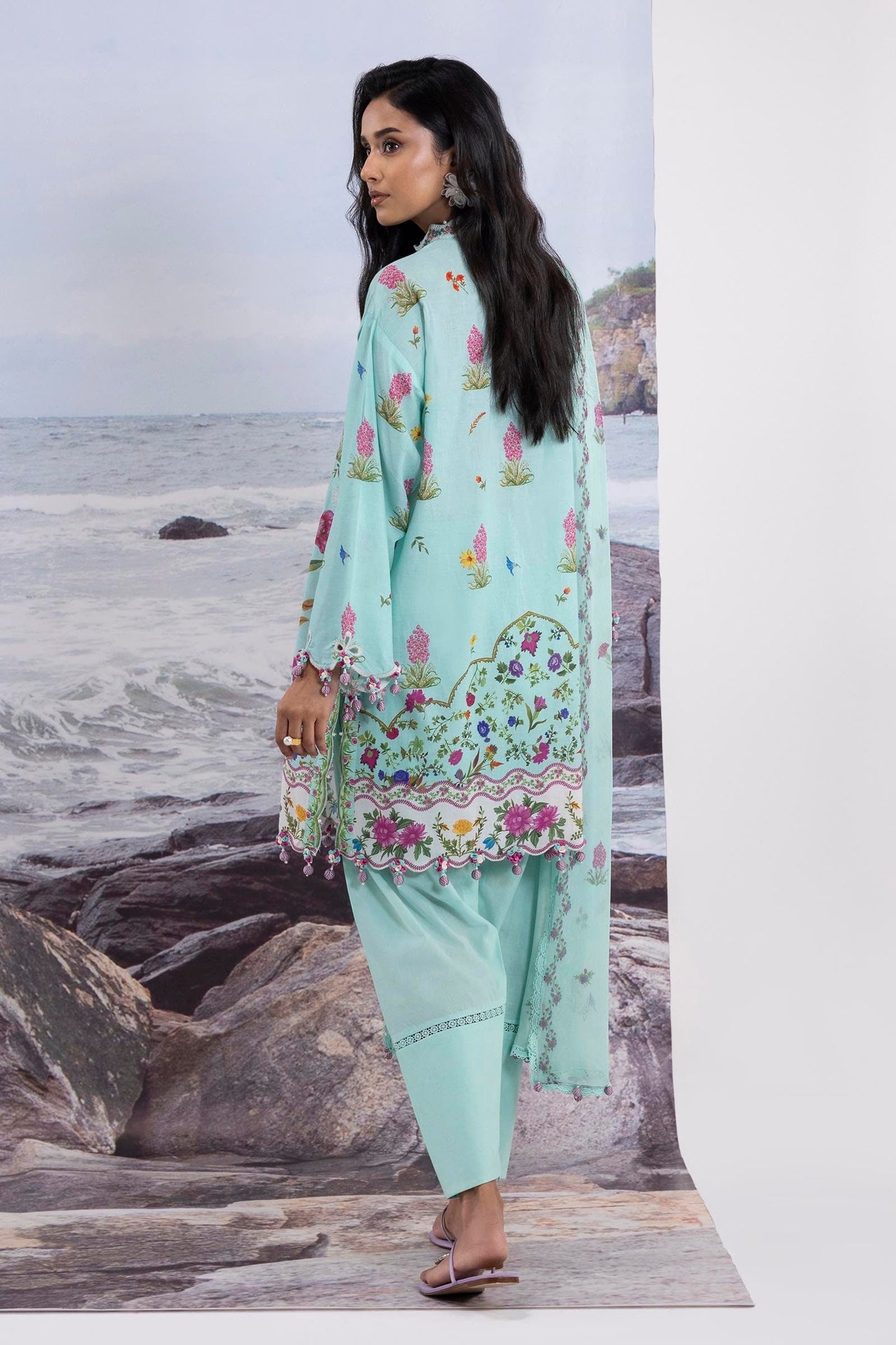 Sana Safinaz | Muzlin Summer 25 | 001B S Ferozi Lawn