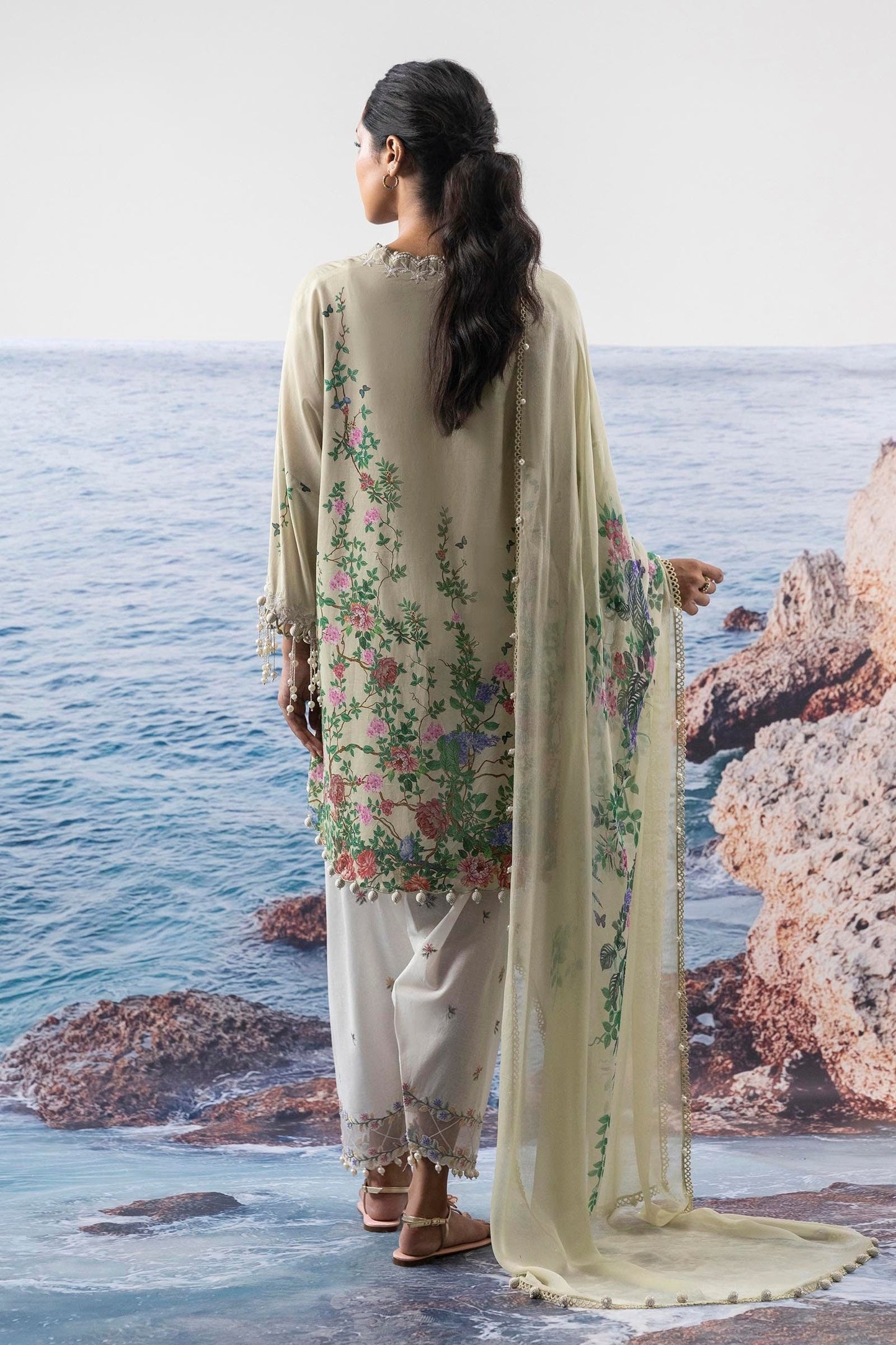 Sana Safinaz | Muzlin Summer 25 | 002B S Mint Green Lawn