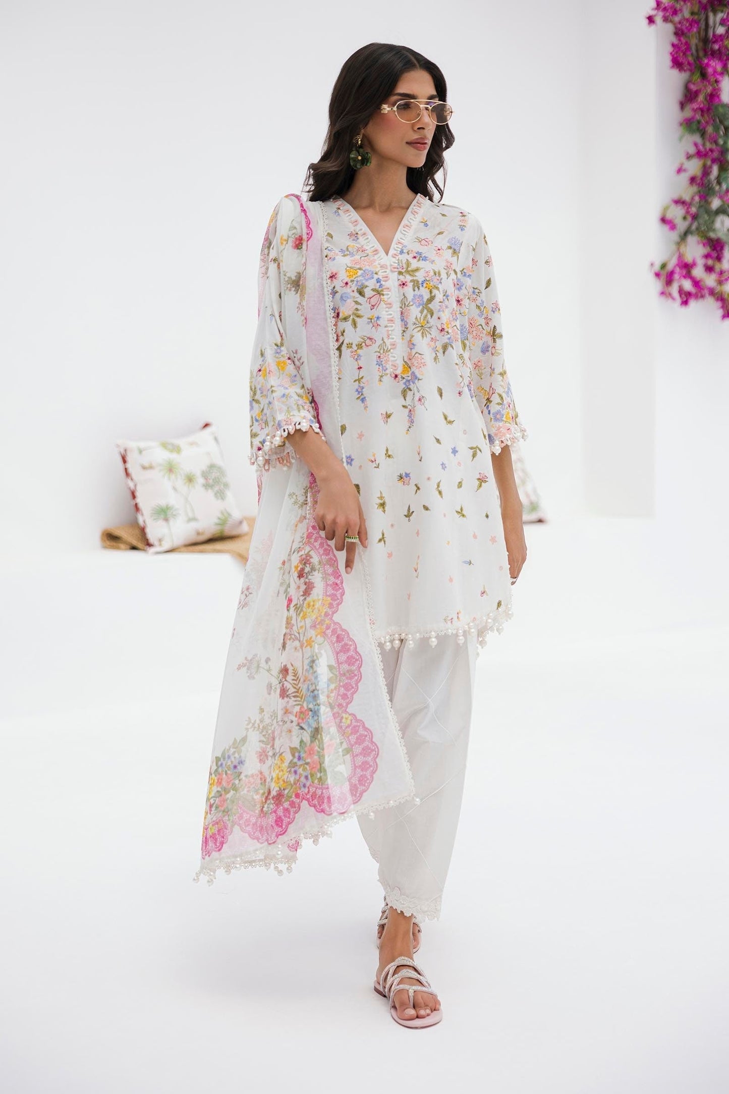 Sana Safinaz | Muzlin Summer 25 | 015A XL White Lawn