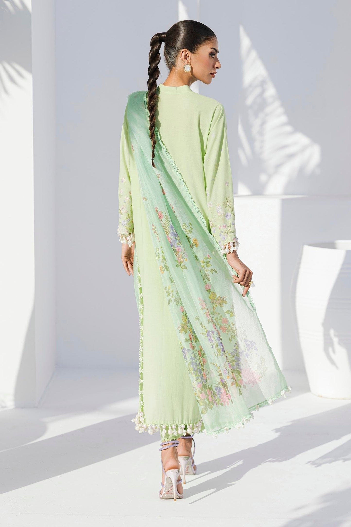Sana Safinaz | Muzlin Summer 25 | 015B XL Sage Lawn
