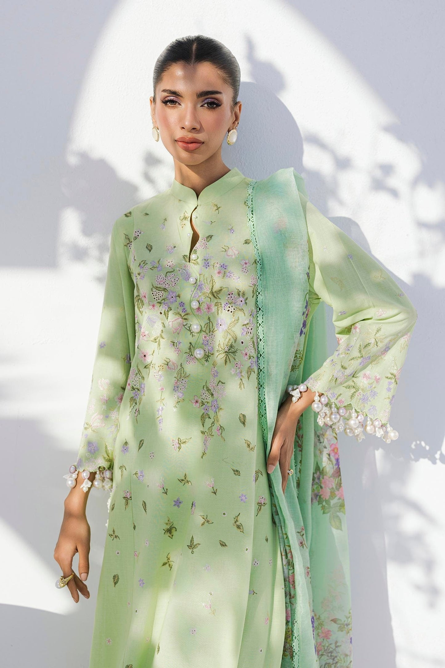 Sana Safinaz | Muzlin Summer 25 | 015B Custom Size Sage Lawn