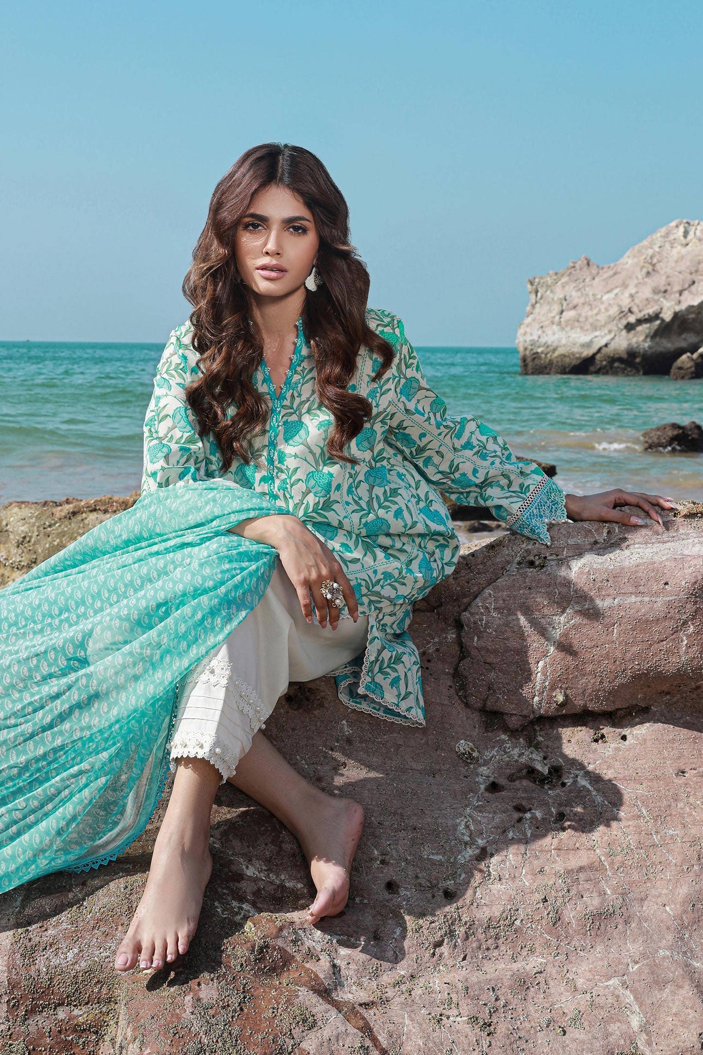 Sana Safinaz | Mahay Spring 24 | H241-002A-2BI - Pakistani Designer Dress - by Sana Safinaz | Type: Luxury - 100% Original at Saira Sultan