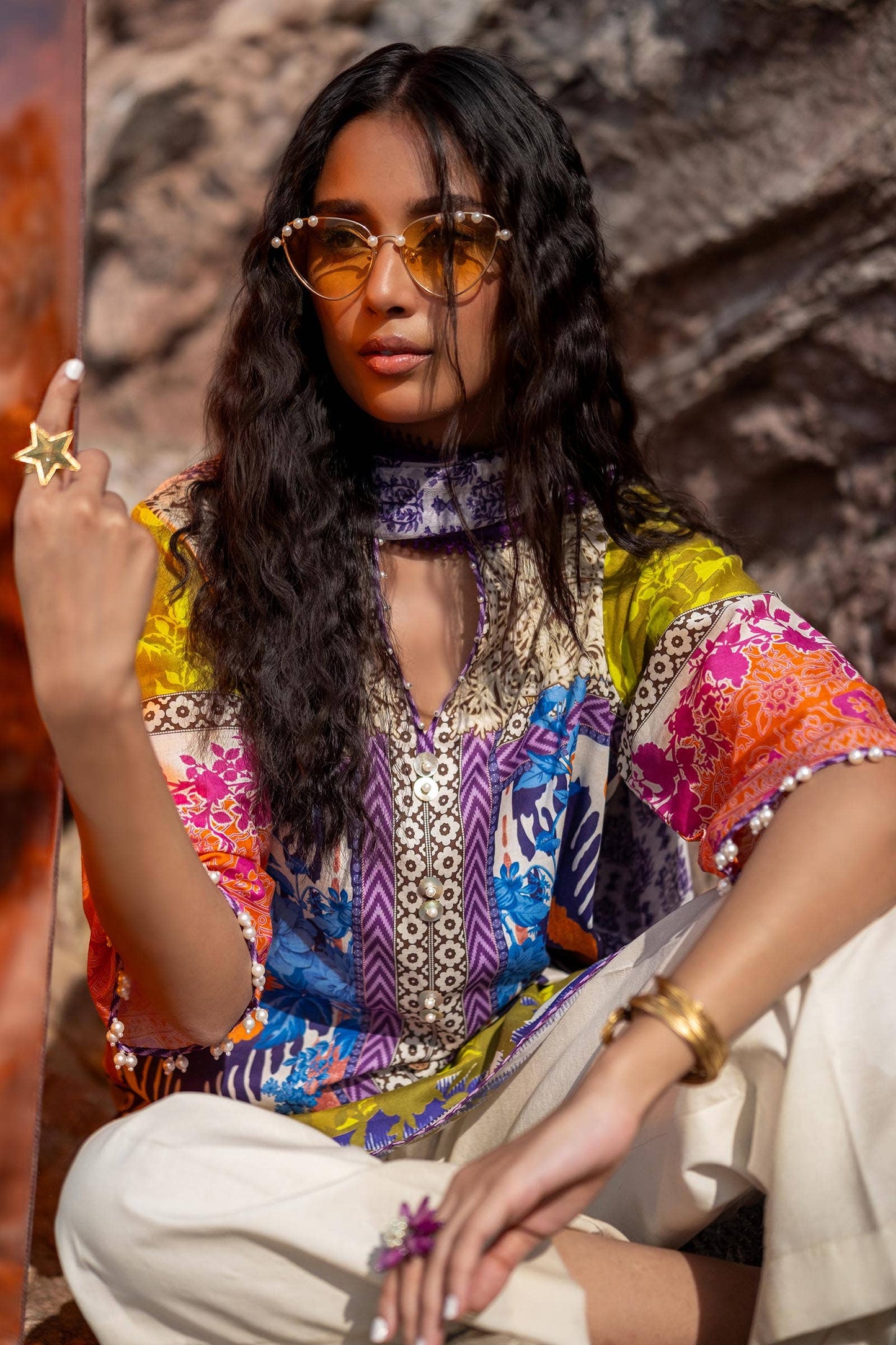 Sana Safinaz | Mahay Spring 24 | H241-015B-2I - Pakistani Designer Dress - by Sana Safinaz | Type: Luxury - 100% Original at Saira Sultan