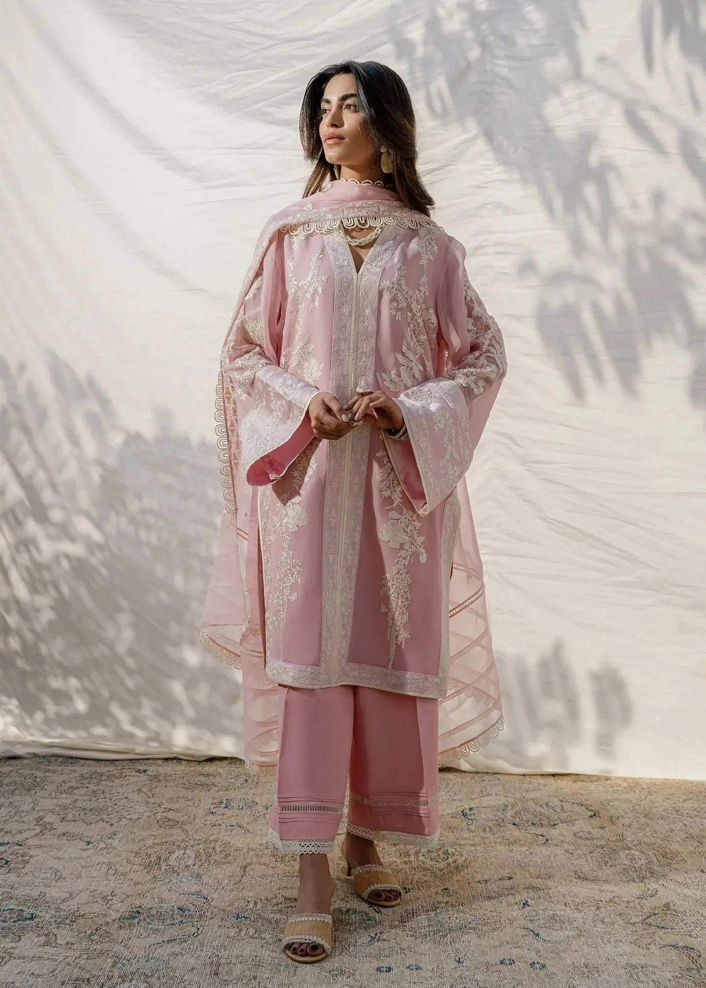 Mahgul | Eid Edit 2024 | Blush Coral - Pakistani Designer Dress - by Mahgul | Type: Luxury - 100% Original at Saira Sultan