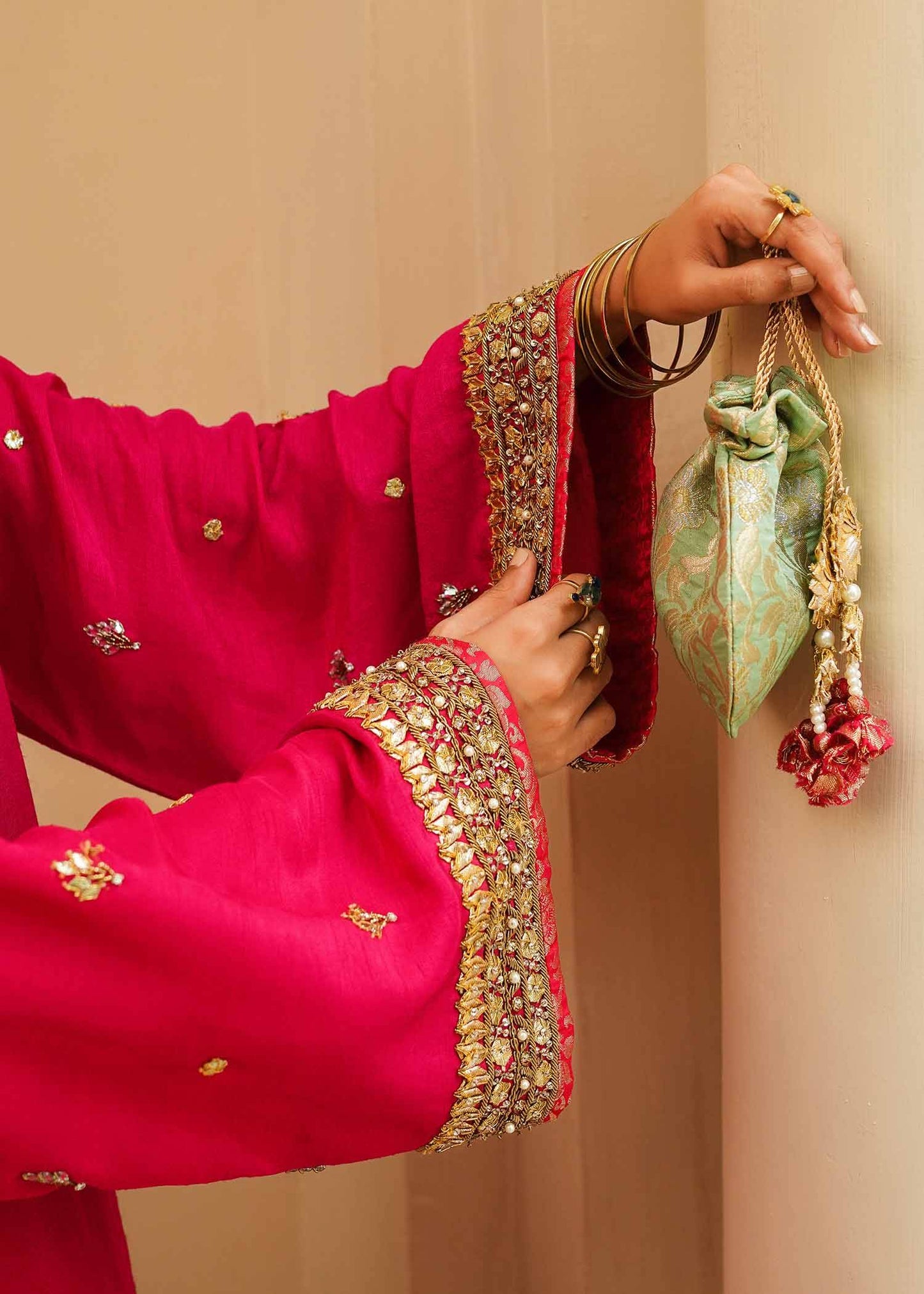 Mahgul | Eid Edit 2024 | Fuschia Rose - Pakistani Designer Dress - by Mahgul | Type: Luxury - 100% Original at Saira Sultan