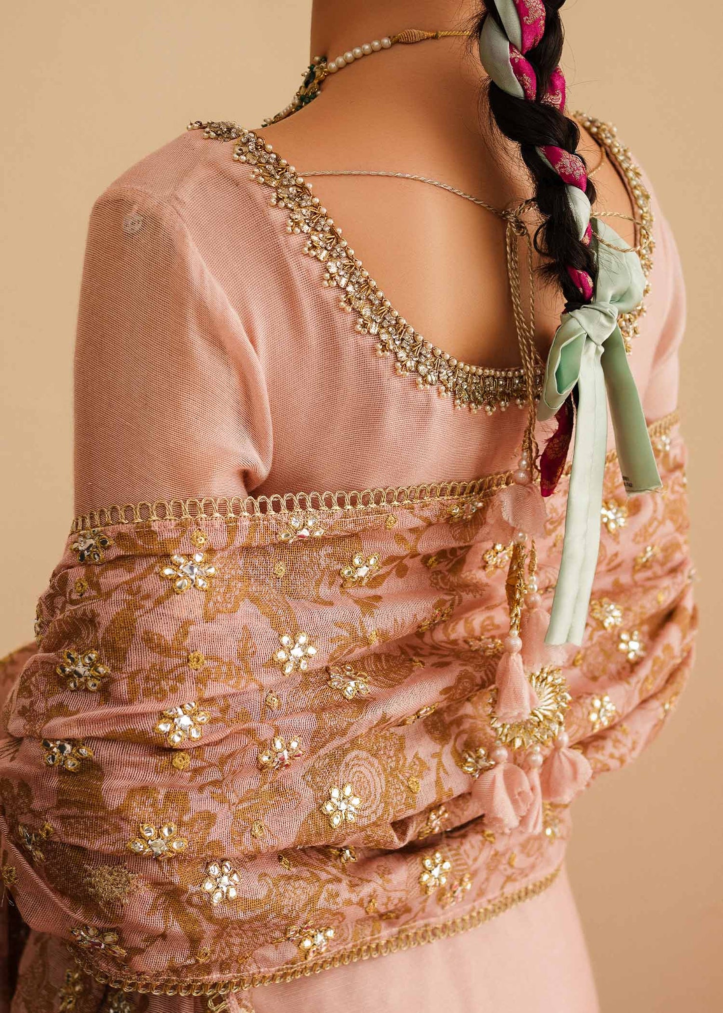 Mahgul | Eid Edit 2024 | Pink Elegance - Pakistani Designer Dress - by Mahgul | Type: Luxury - 100% Original at Saira Sultan