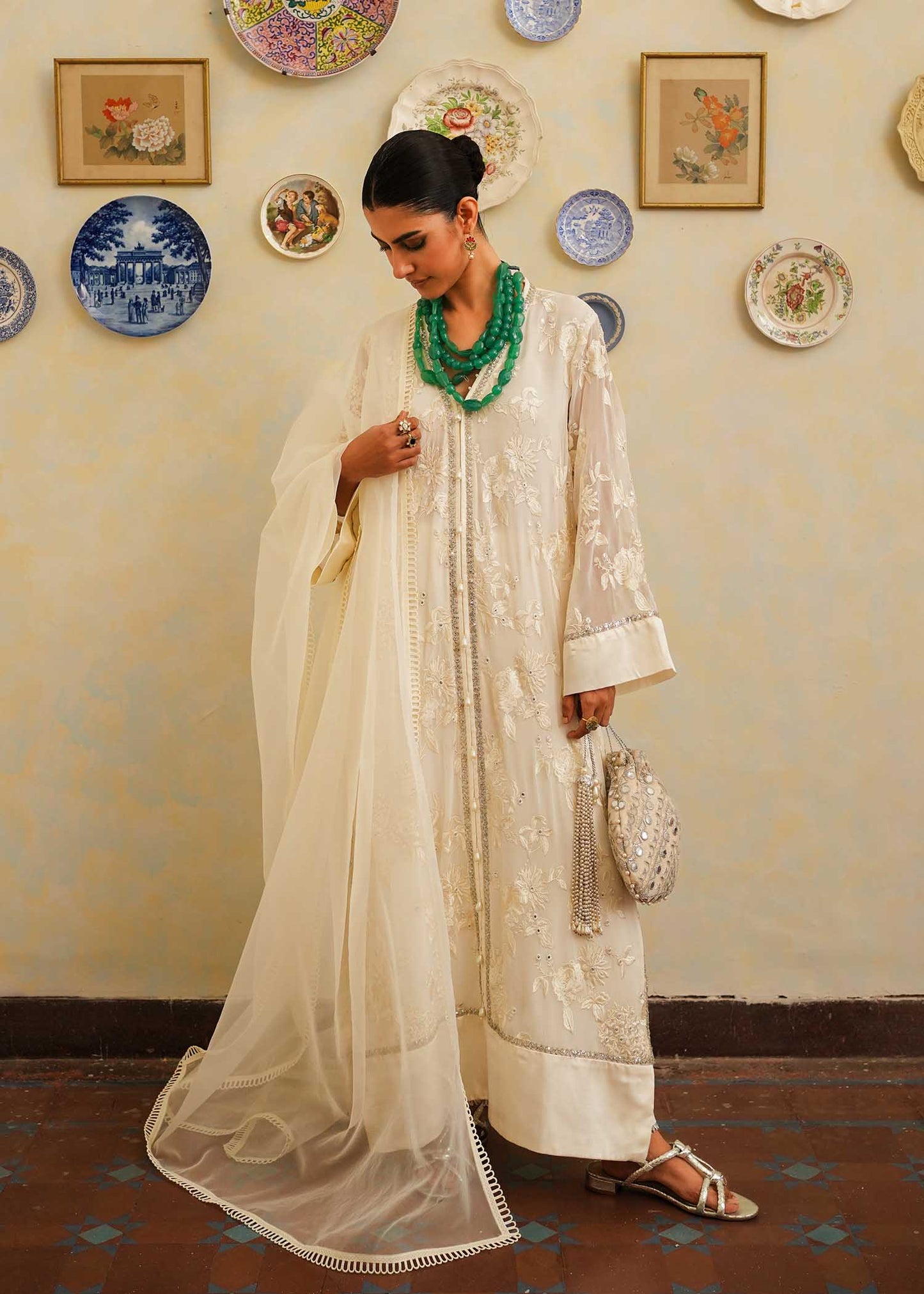 Mahgul | Eid Edit 2024 | Luxe Ivoir - Pakistani Designer Dress - by Mahgul | Type: Luxury - 100% Original at Saira Sultan