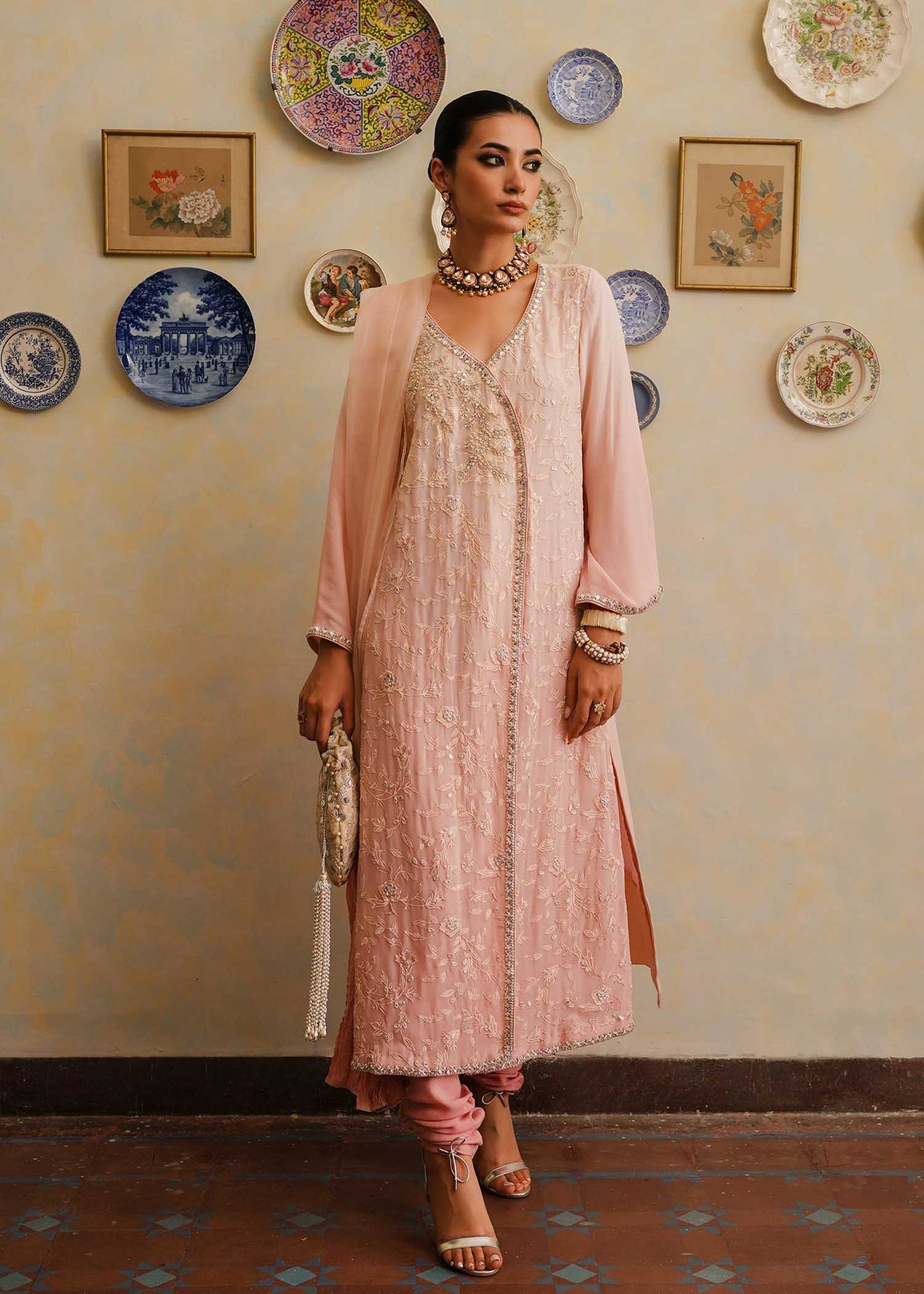 Mahgul | Eid Edit 2024 | Pink Shade - Pakistani Designer Dress - by Mahgul | Type: Luxury - 100% Original at Saira Sultan
