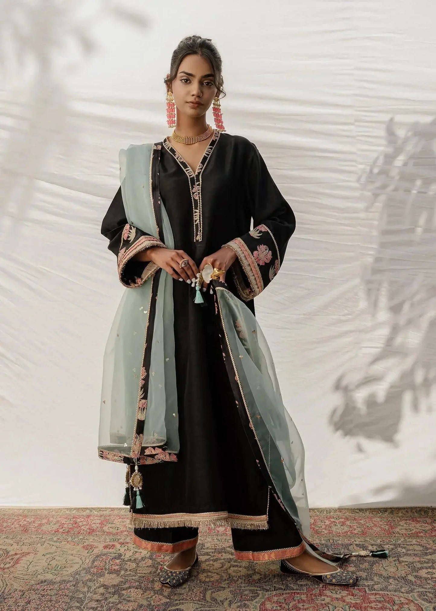 Mahgul | Eid Edit 2024 | Black Sea - Pakistani Designer Dress - by Mahgul | Type: Luxury - 100% Original at Saira Sultan