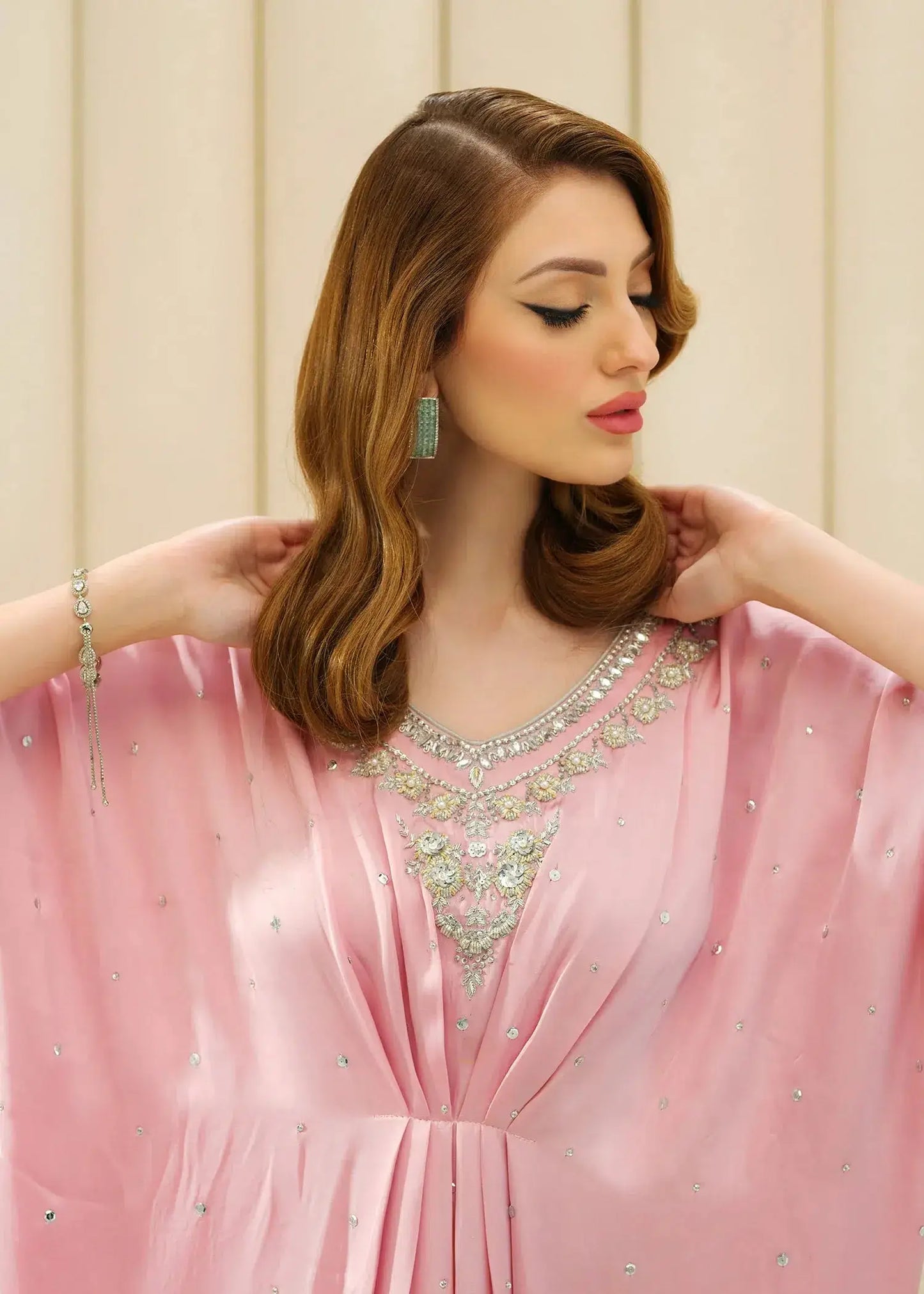 Mahum Asad | Forever and Ever Formals | Blush - Pakistani Designer Dress - by Mahum Asad | Type: Formal - 100% Original at Saira Sultan