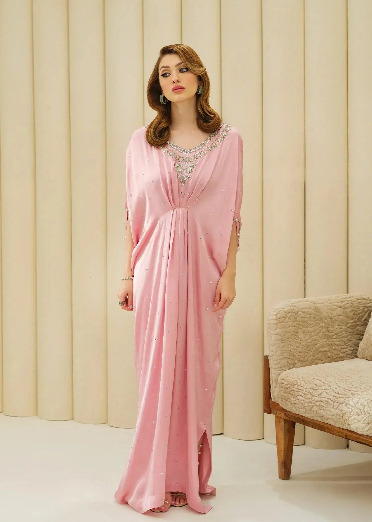 Mahum Asad | Forever and Ever Formals | Blush - Pakistani Designer Dress - by Mahum Asad | Type: Formal - 100% Original at Saira Sultan
