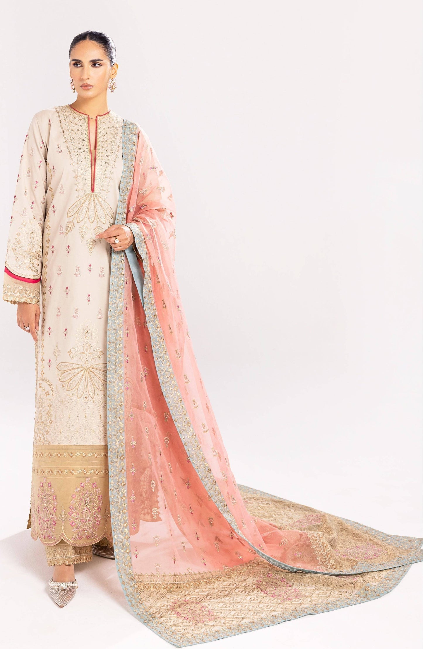 Maryum N Maria | Eid Luxury Lawn 24 | Alizeh - Pakistani Designer Dress - by Maryum N Maria | Type: Luxury - 100% Original at Saira Sultan