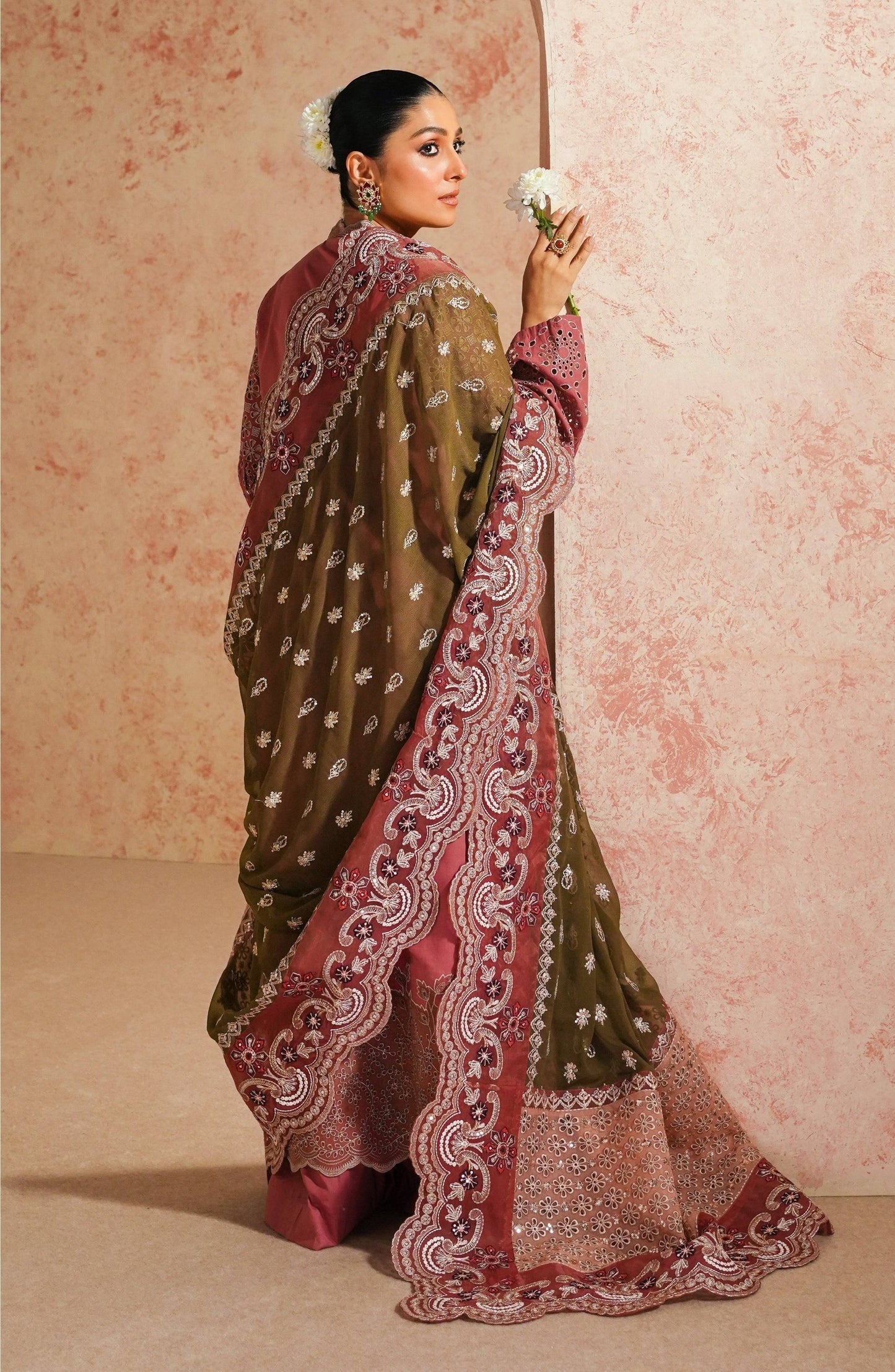 Maryum N Maria | Eid Luxury Lawn 24 | Roshan - Pakistani Designer Dress - by Maryum N Maria | Type: Luxury - 100% Original at Saira Sultan