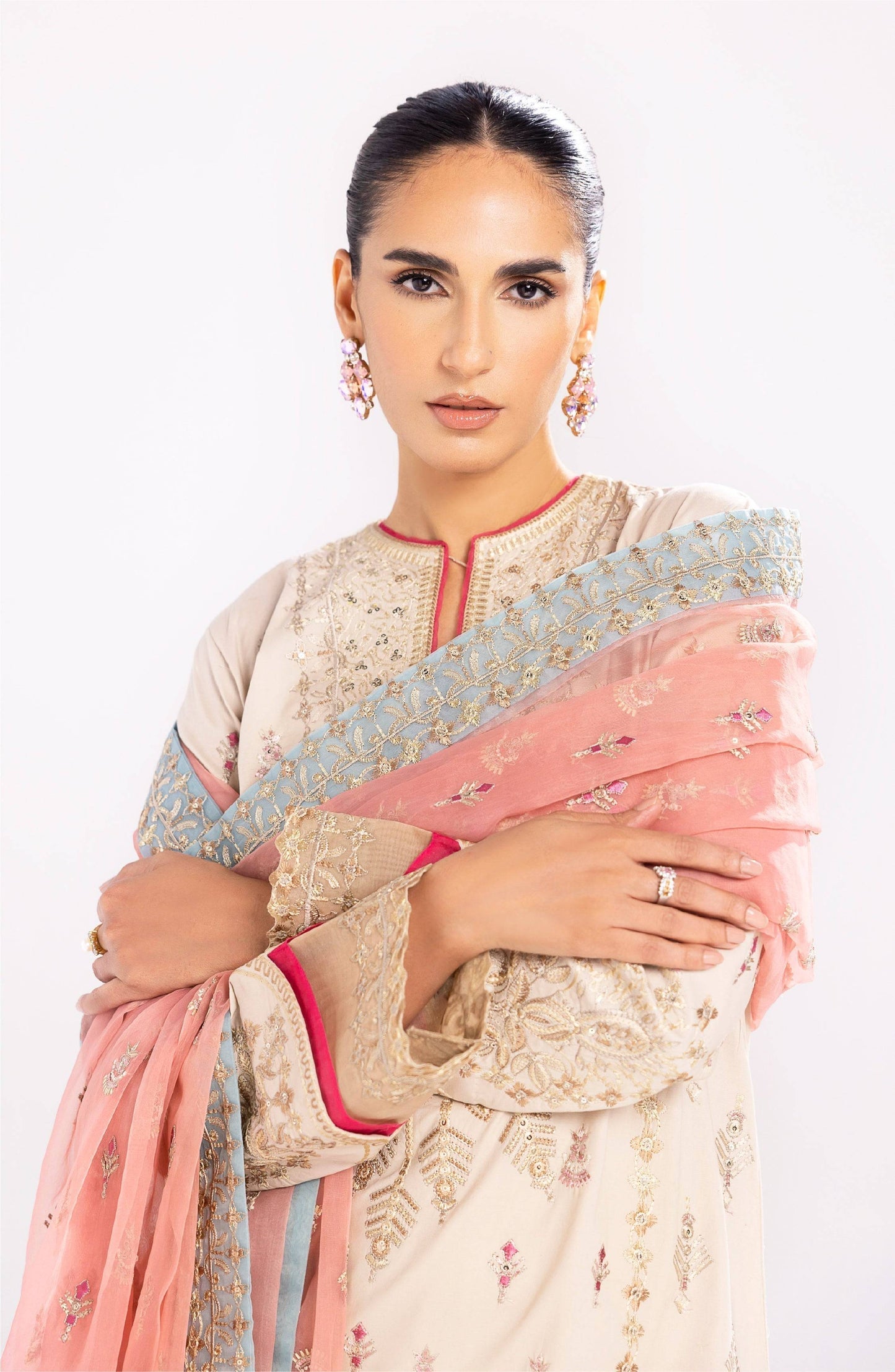 Maryum N Maria | Eid Luxury Lawn 24 | Alizeh - Pakistani Designer Dress - by Maryum N Maria | Type: Luxury - 100% Original at Saira Sultan