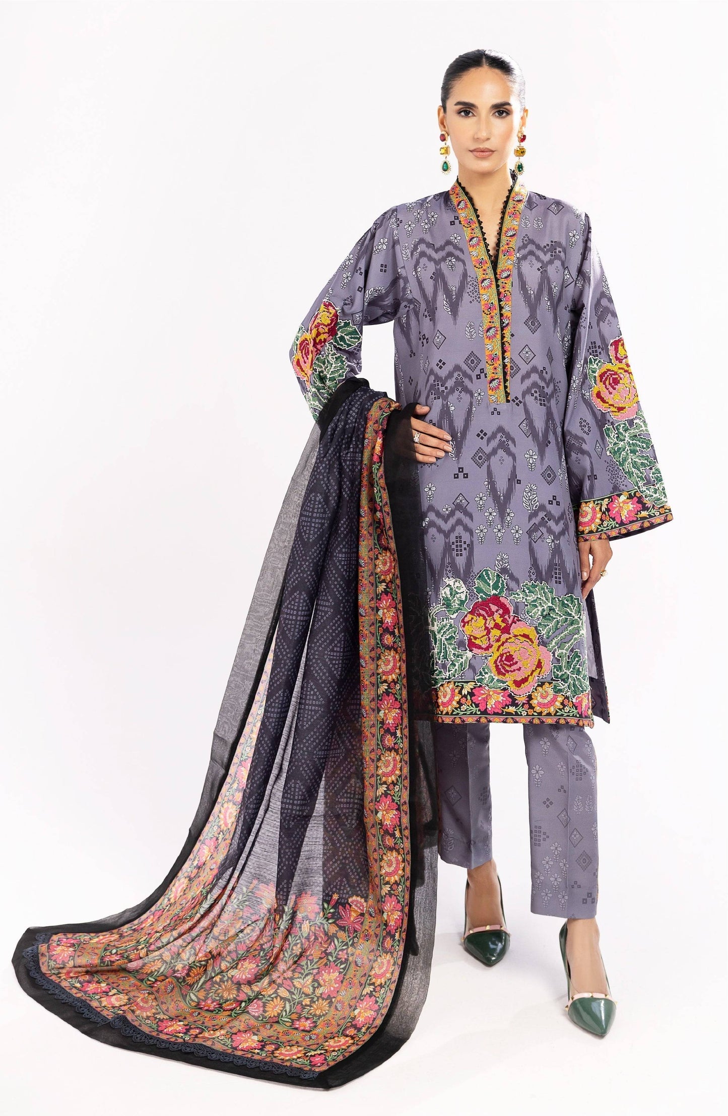 Maryum N Maria | Eid Luxury Lawn 24 | Nazm - Pakistani Designer Dress - by Marym N Maria | Type: Luxury - 100% Original at Saira Sultan