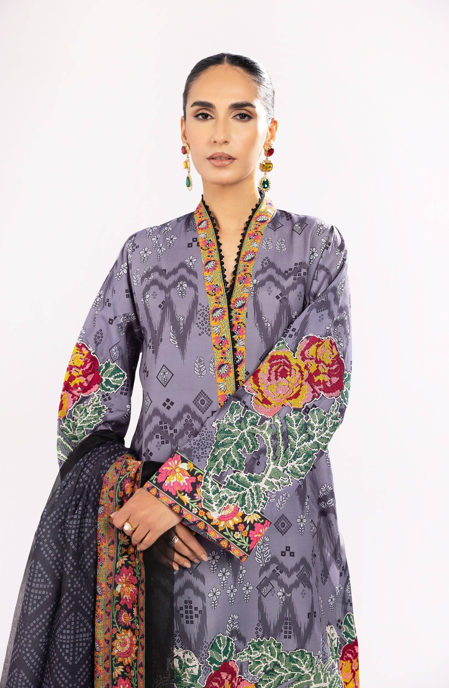 Maryum N Maria | Eid Luxury Lawn 24 | Nazm - Pakistani Designer Dress - by Marym N Maria | Type: Luxury - 100% Original at Saira Sultan