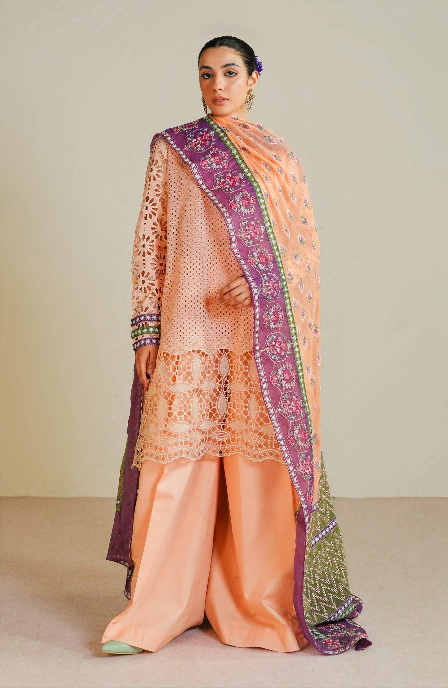Maryum N Maria | Eid Luxury Lawn 24 | Roheen - Pakistani Designer Dress - by Maryum N Maria | Type: Luxury - 100% Original at Saira Sultan