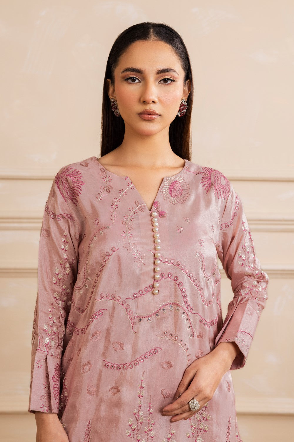 Maryum N Maria | Zaira Pret | MARZIA L Blush Pink Korean Silk