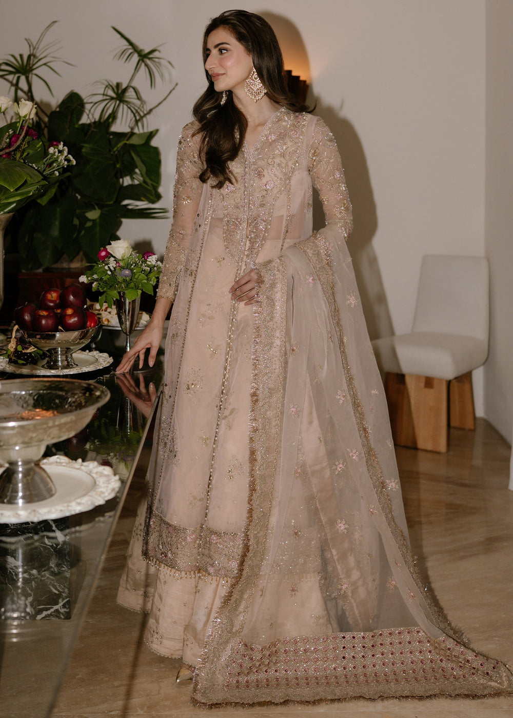 Sadaf Fawad Khan | Festive 25 | Ivory Celeste - Pakistani Designer Dress - by Sadaf Fawad Khan - Type : Ladies Clothes - 100% Original at Saira Sultan